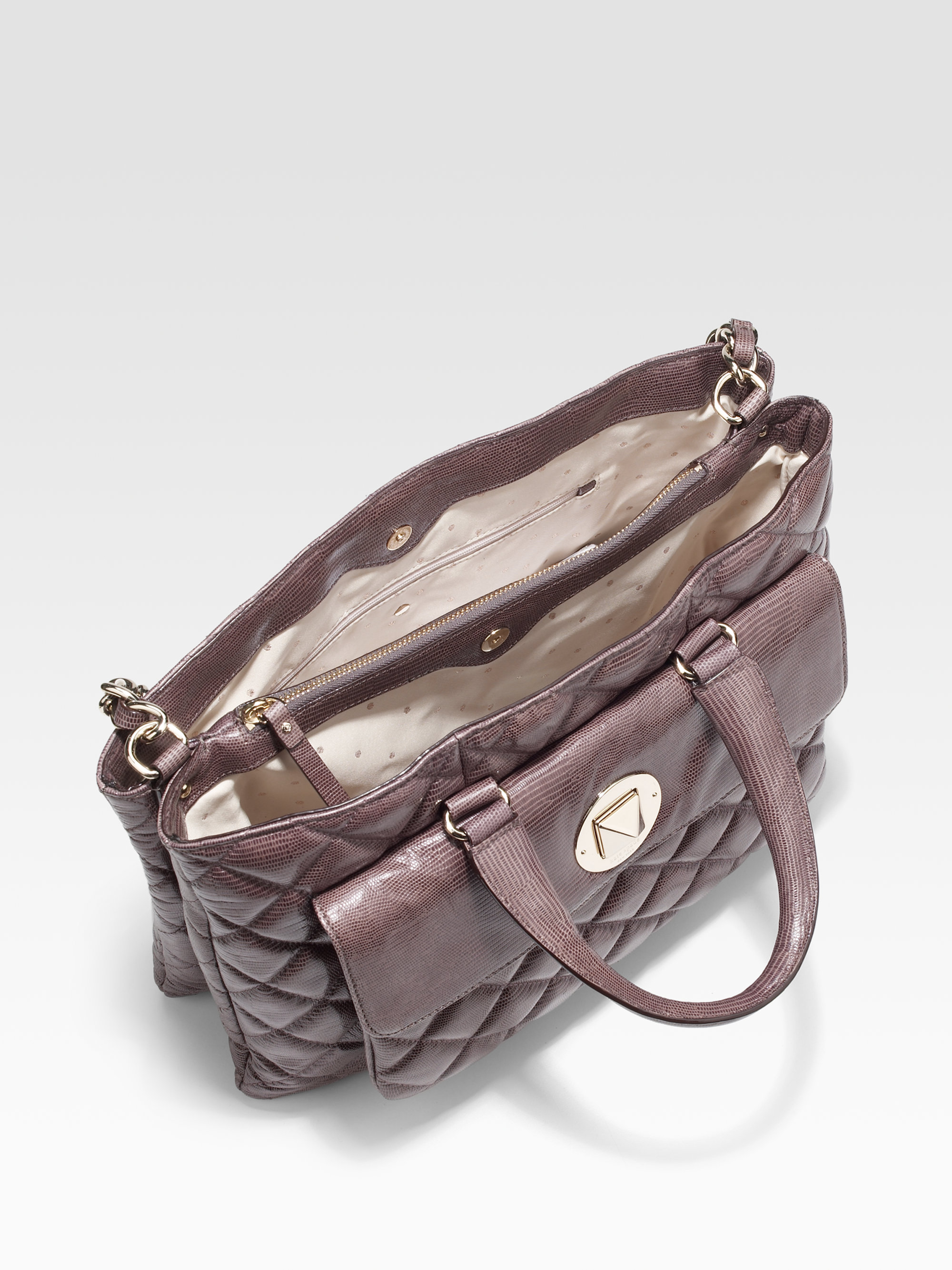 Kate Spade Gray Purse Leather