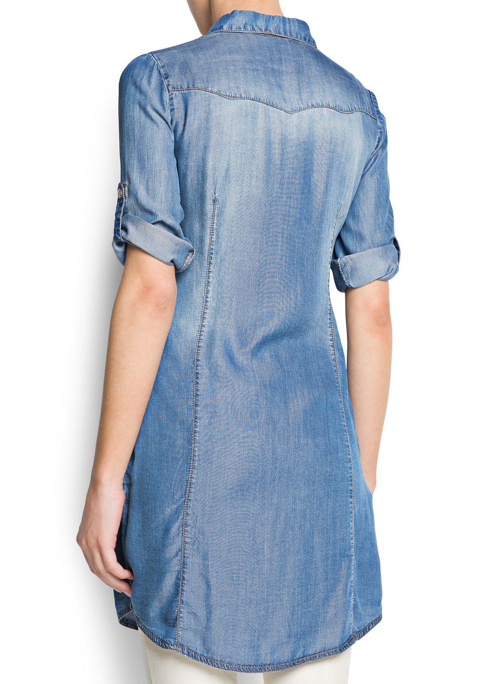 cotton shirt dress mango