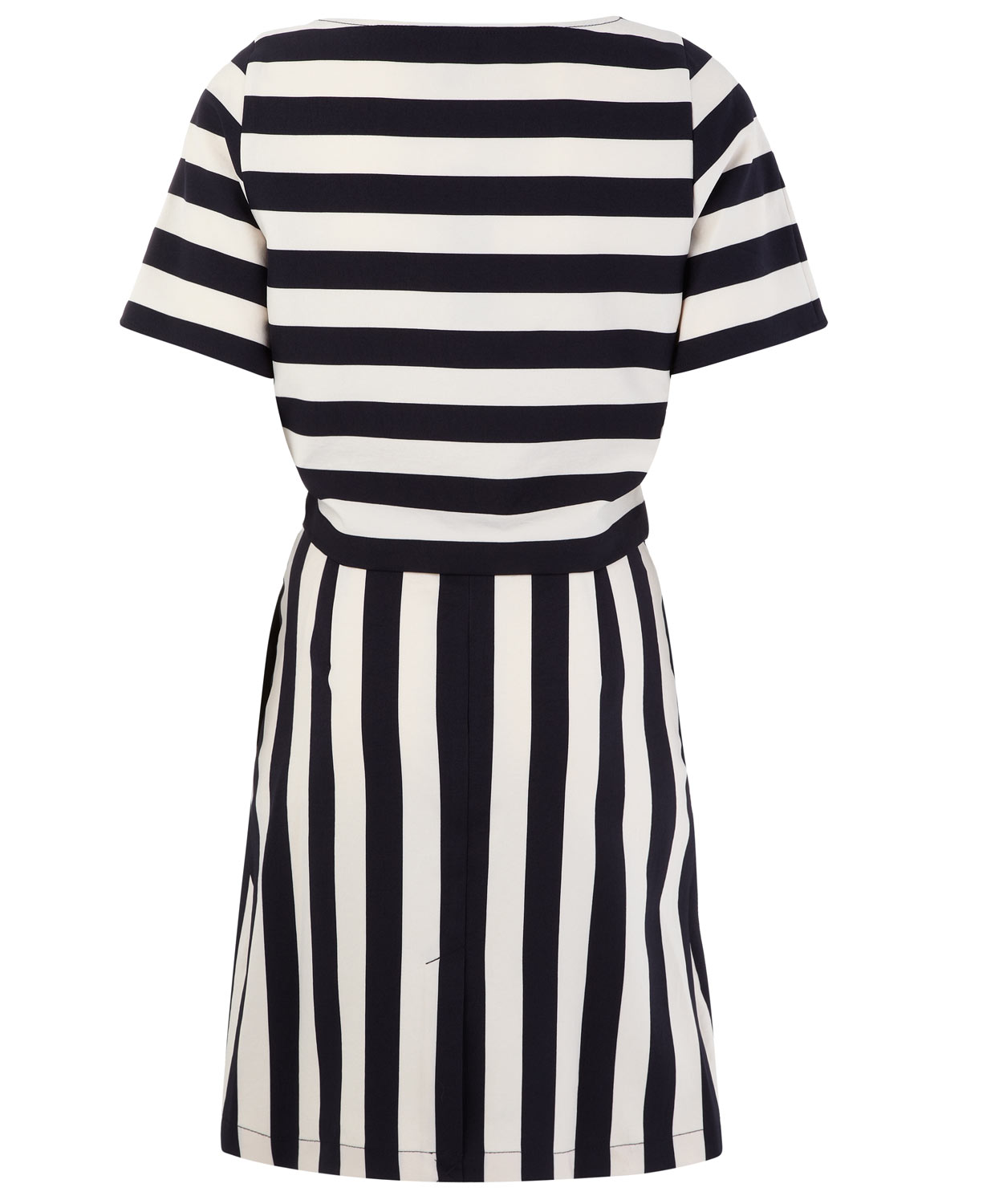 Marc by marc jacobs Navy and Cream Striped Scooter Dress in White | Lyst