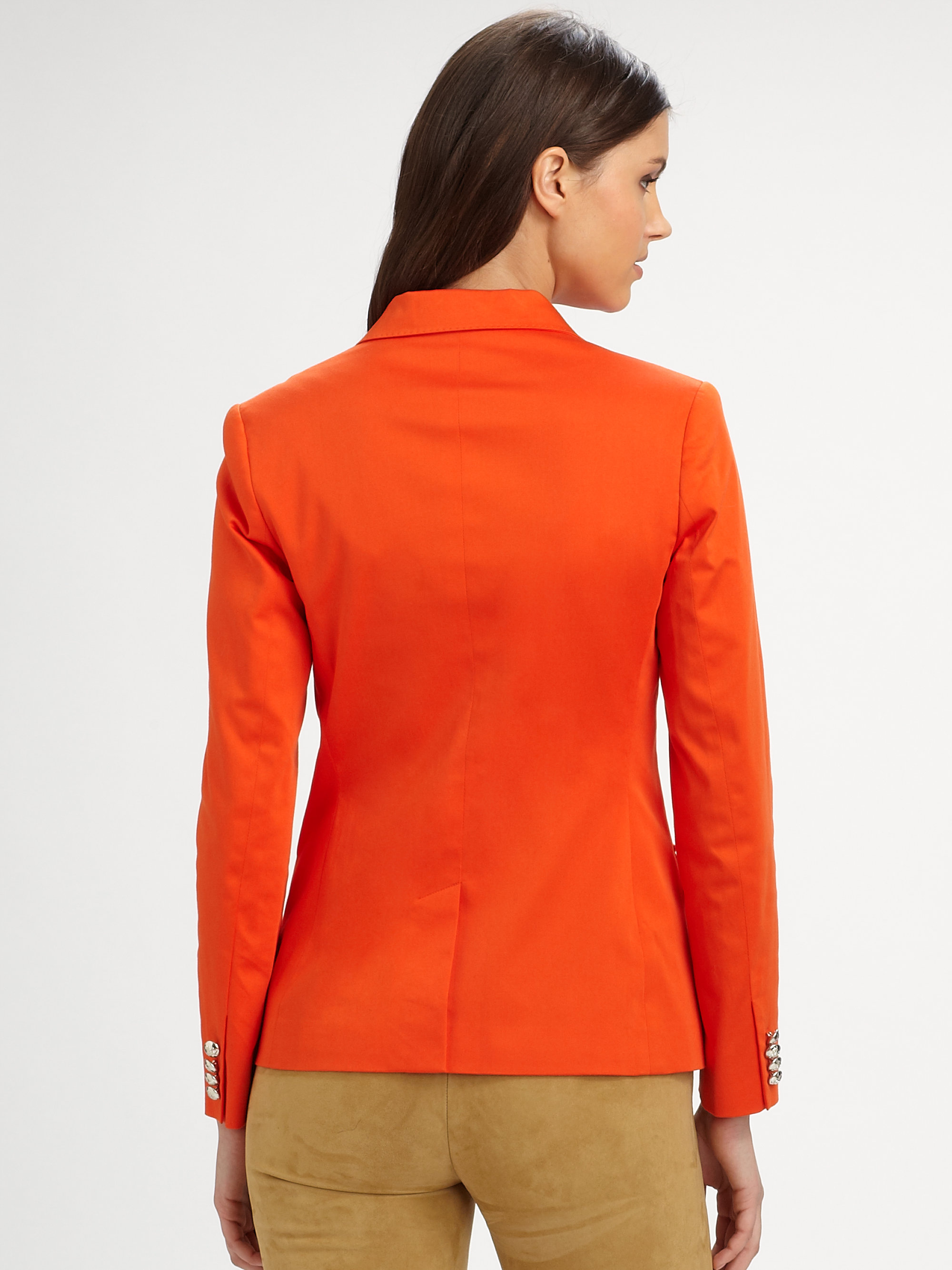 blazer orange label