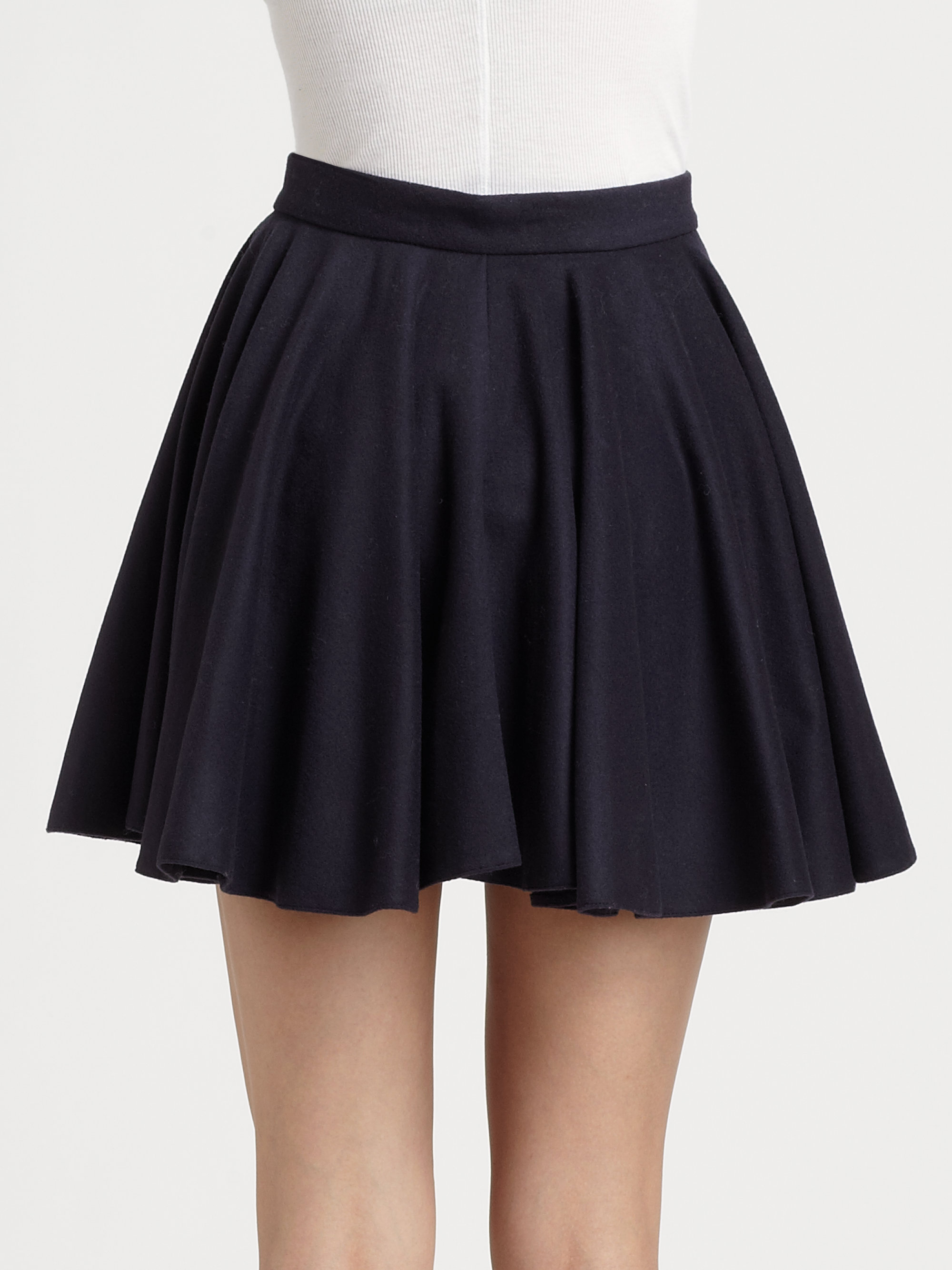 Lyst - Surface To Air Virgin Wool Mini Skirt in Blue