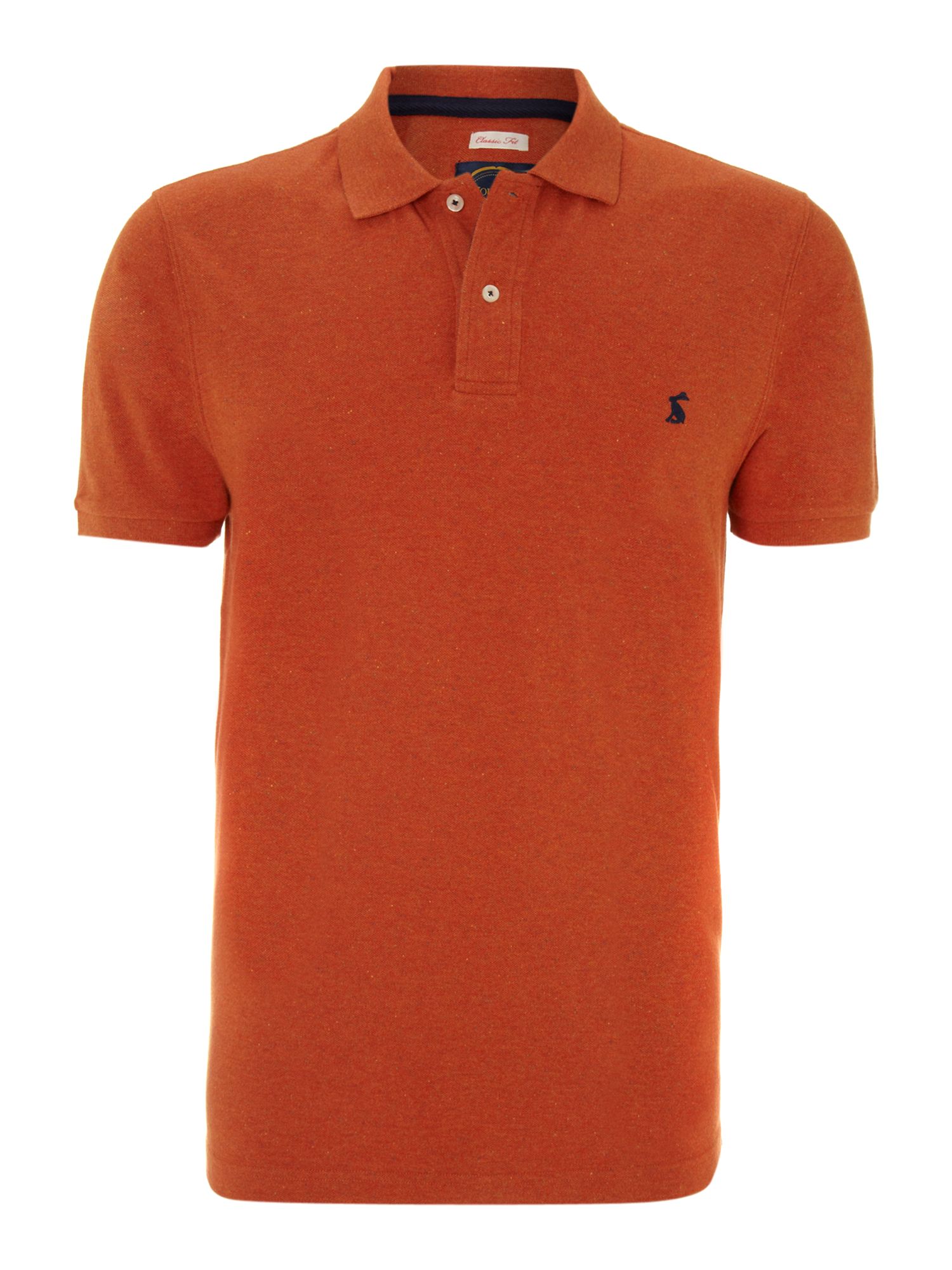 Joules Marled Cotton Polo Shirt in Orange for Men (burnt orange) | Lyst
