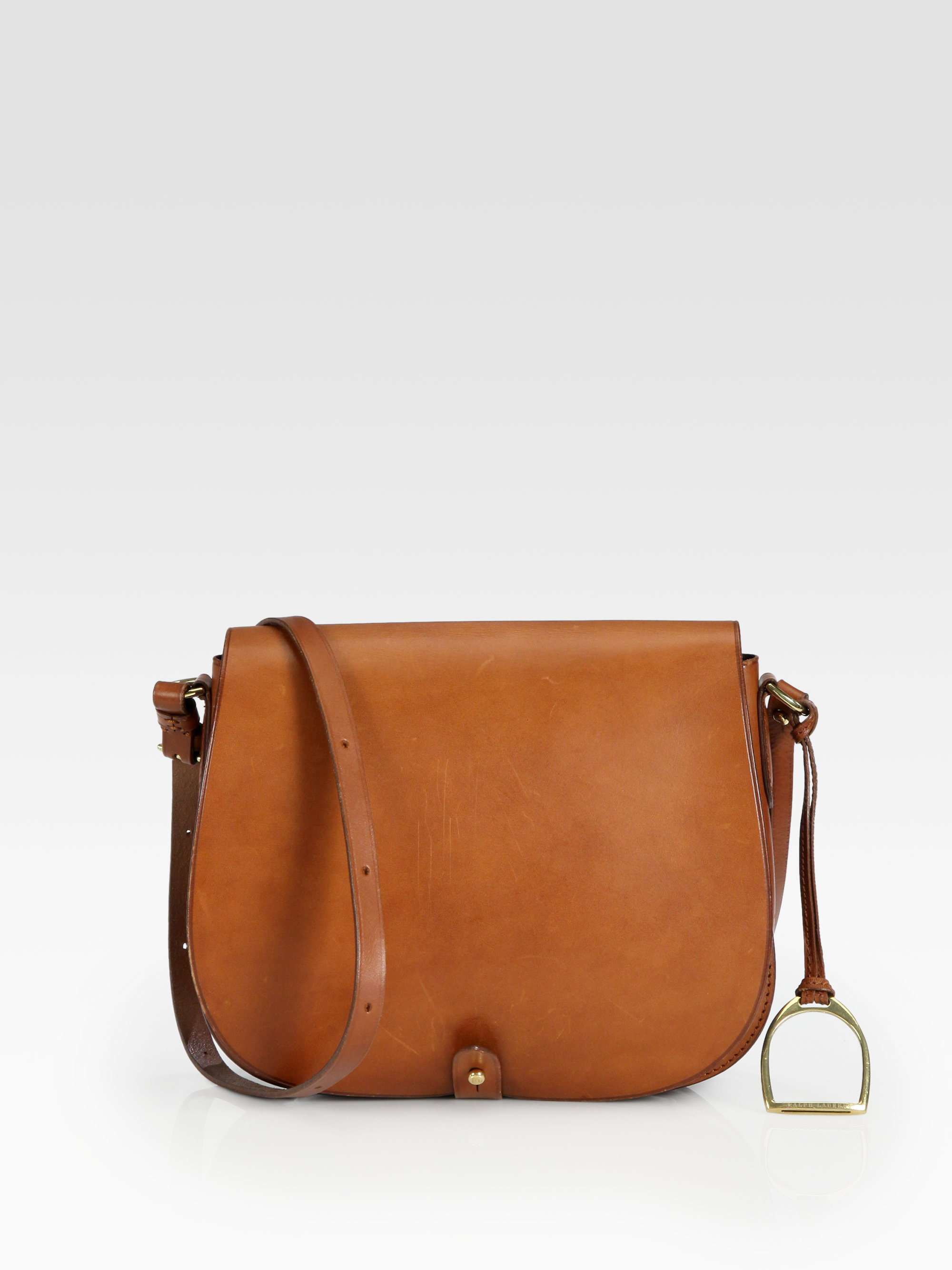 ralph lauren leather shoulder bag