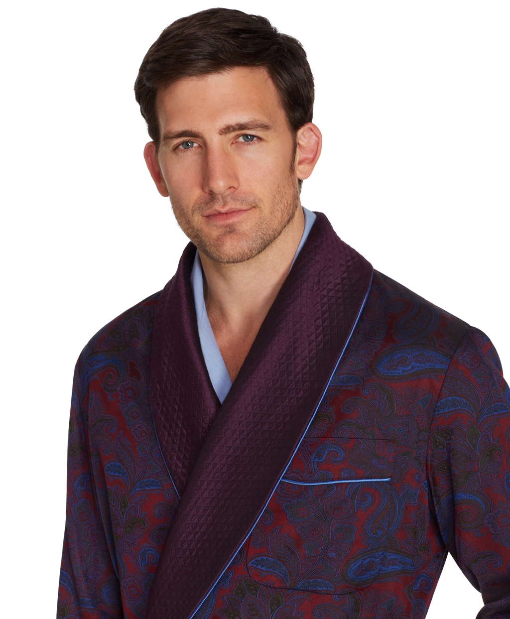 Lyst - Brooks Brothers Silk Paisley Dressing Gown in Red for Men