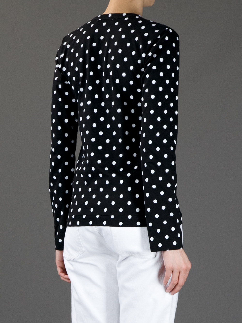 black polka dot comme des garcons