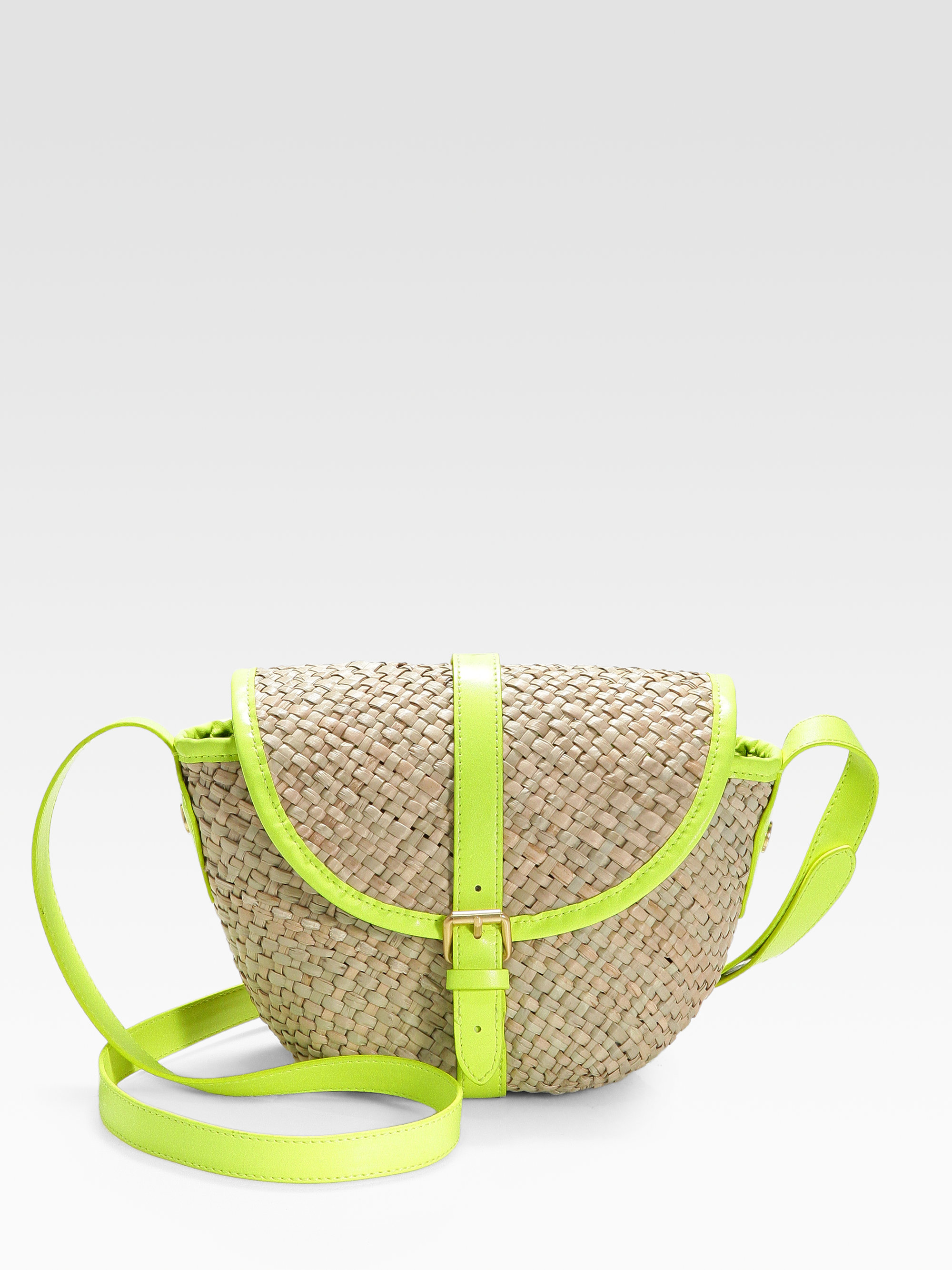 Lyst Marc By Marc Jacobs Preppy Straw Canteen Crossbody Bag in Yellow
