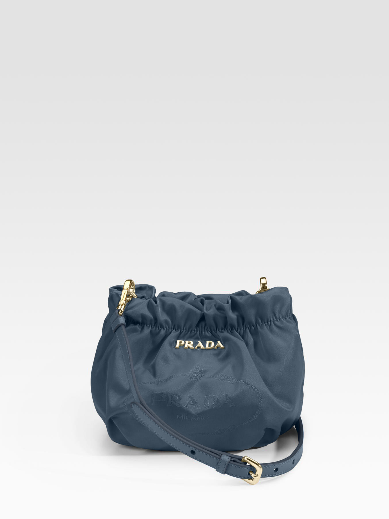 Prada Nylon Jacquard Cross-Body Bag in Blue (denim) | Lyst  