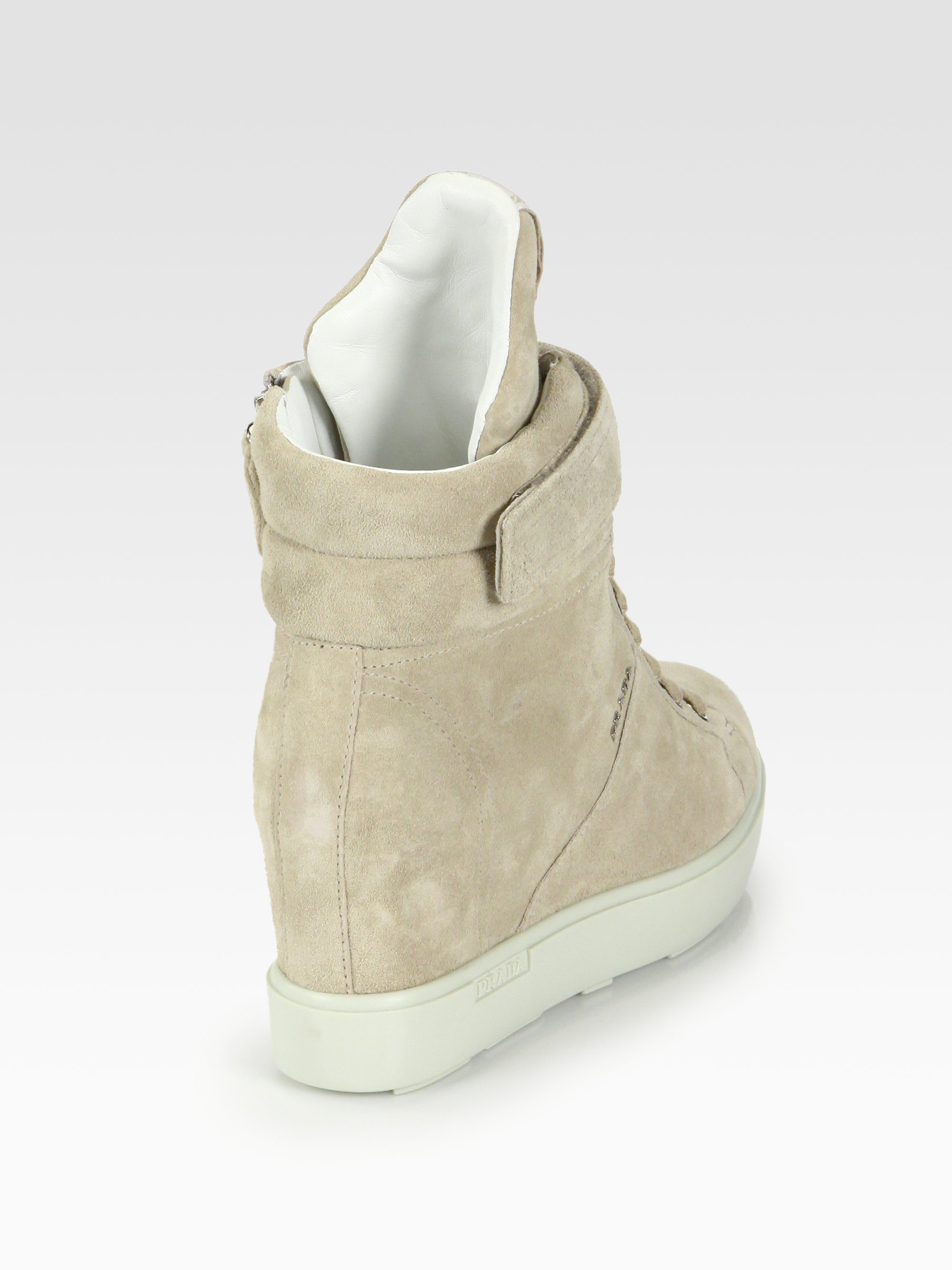 prada beige sneakers