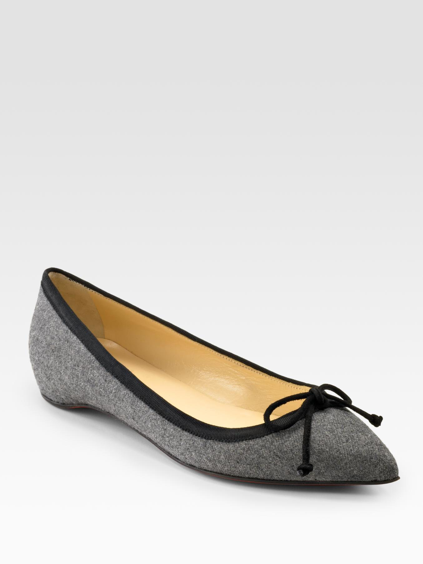 replica of christian louboutin shoes - christian louboutin wool flats Grey - Bbridges