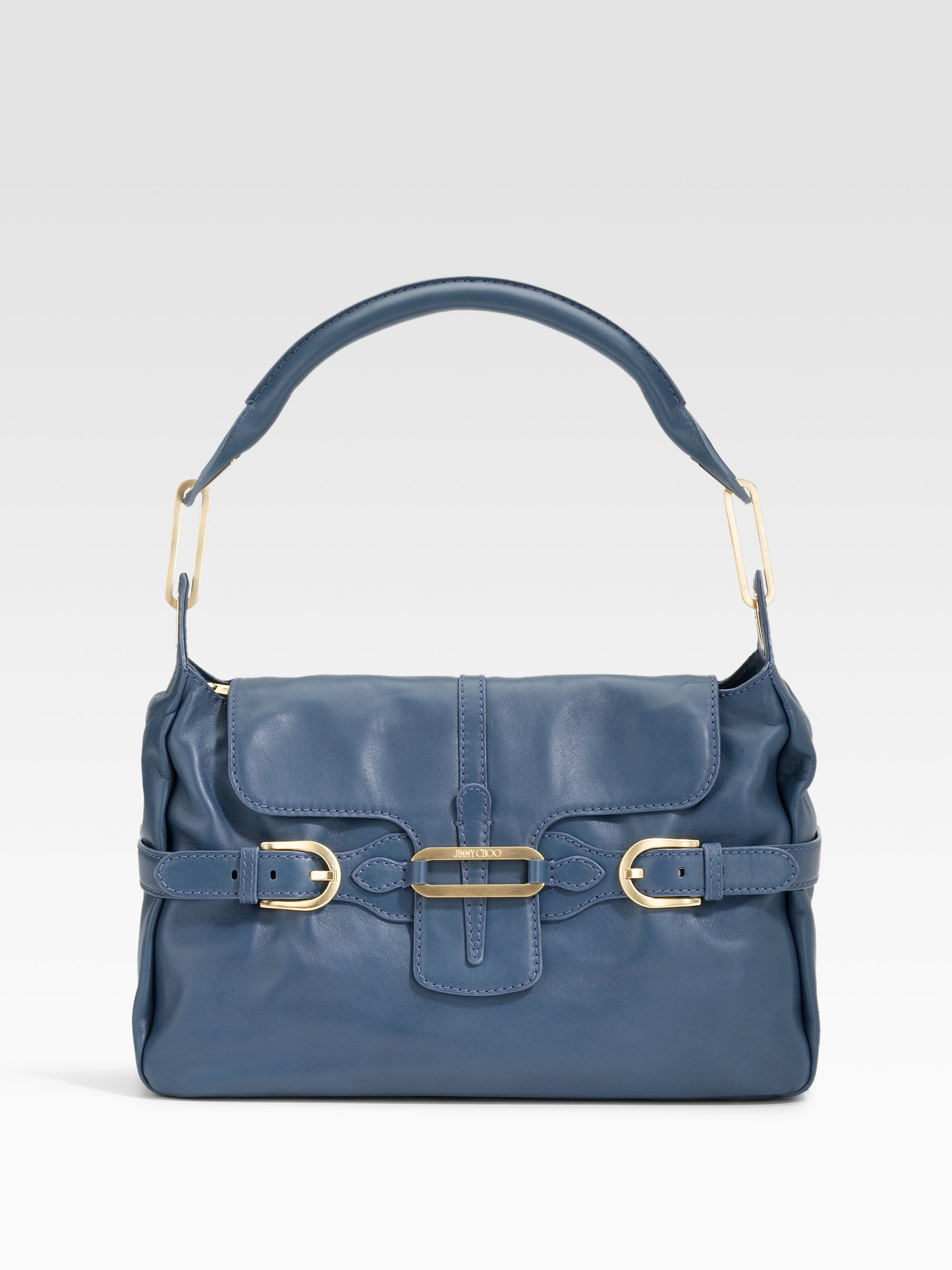 blue jimmy choo bag