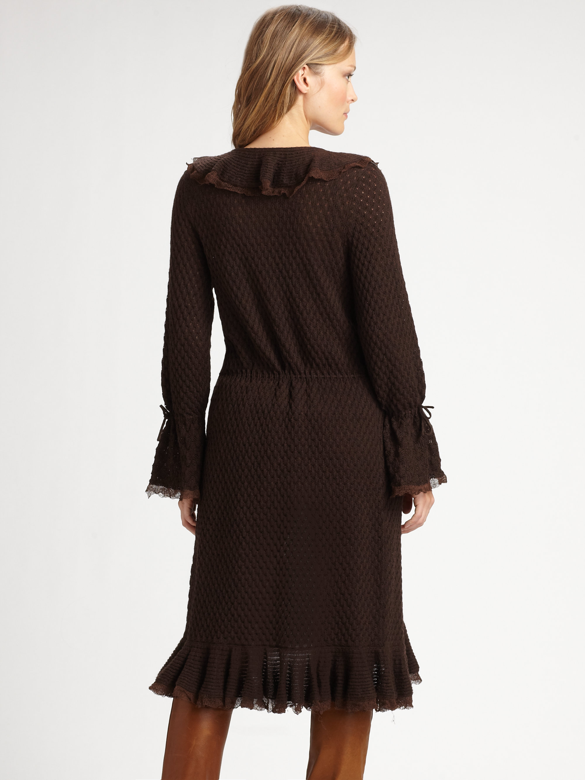 pointelle duster cardigan