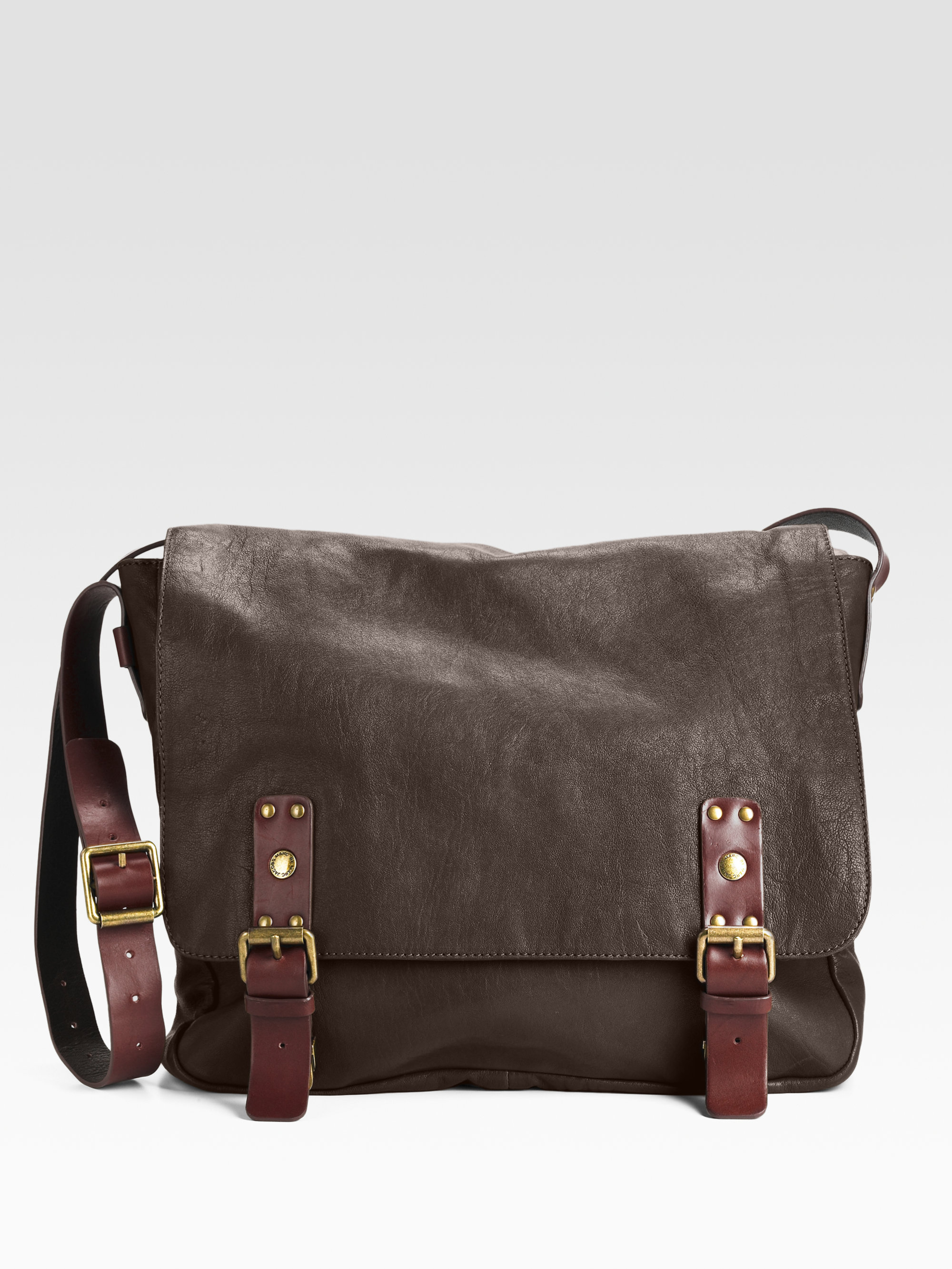 Marc By Marc Jacobs Leather Messenger Bag in Brown for Men (espresso ...