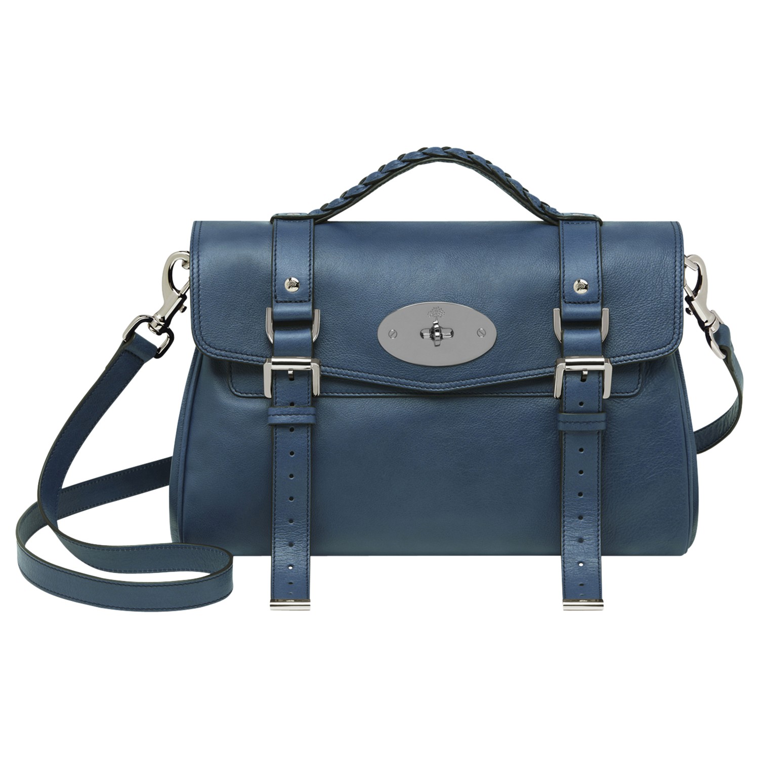 Mulberry Classic Alexa Leather Messenger Shoulder Handbag in Blue ...