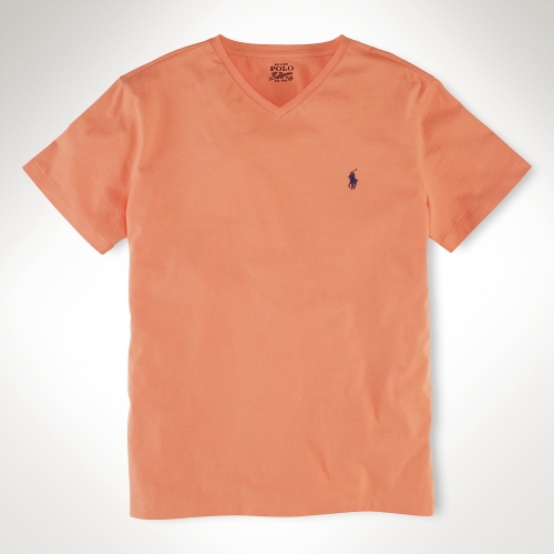 pink polo v neck