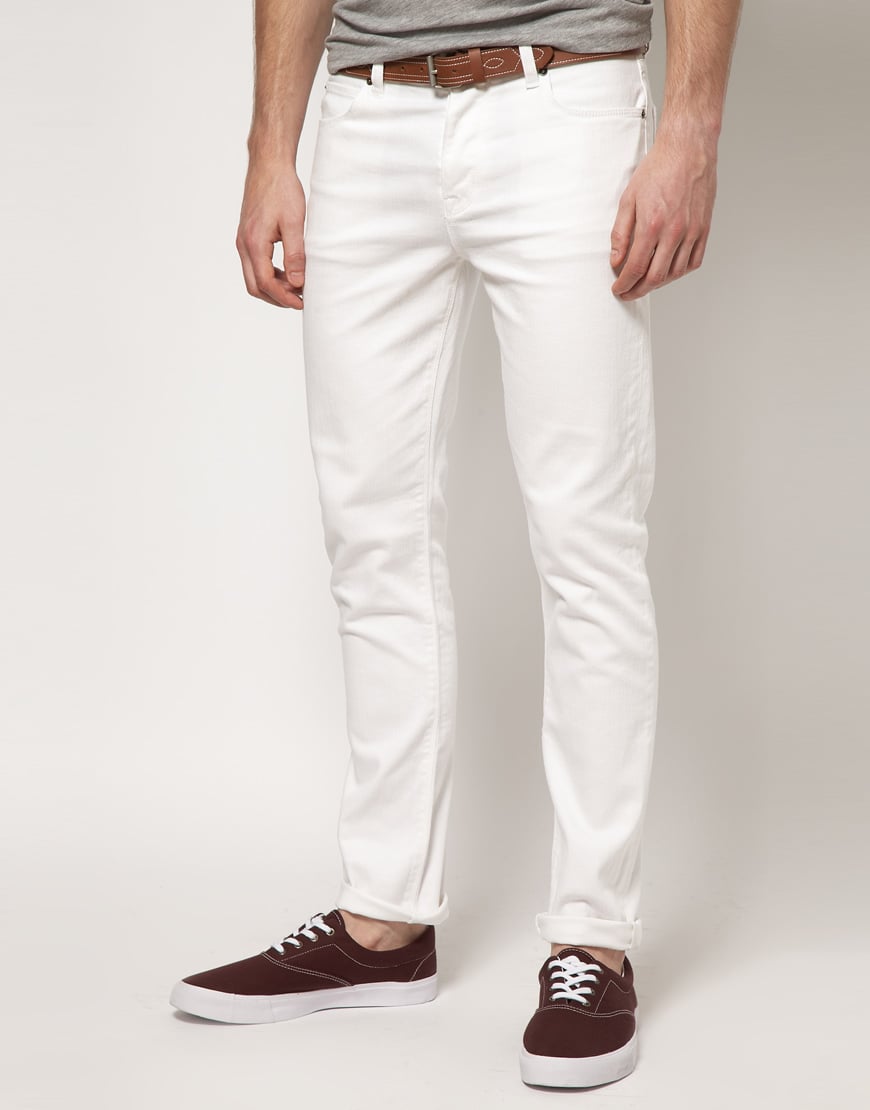 Asos Skinny Jeans in White for Men | Lyst
