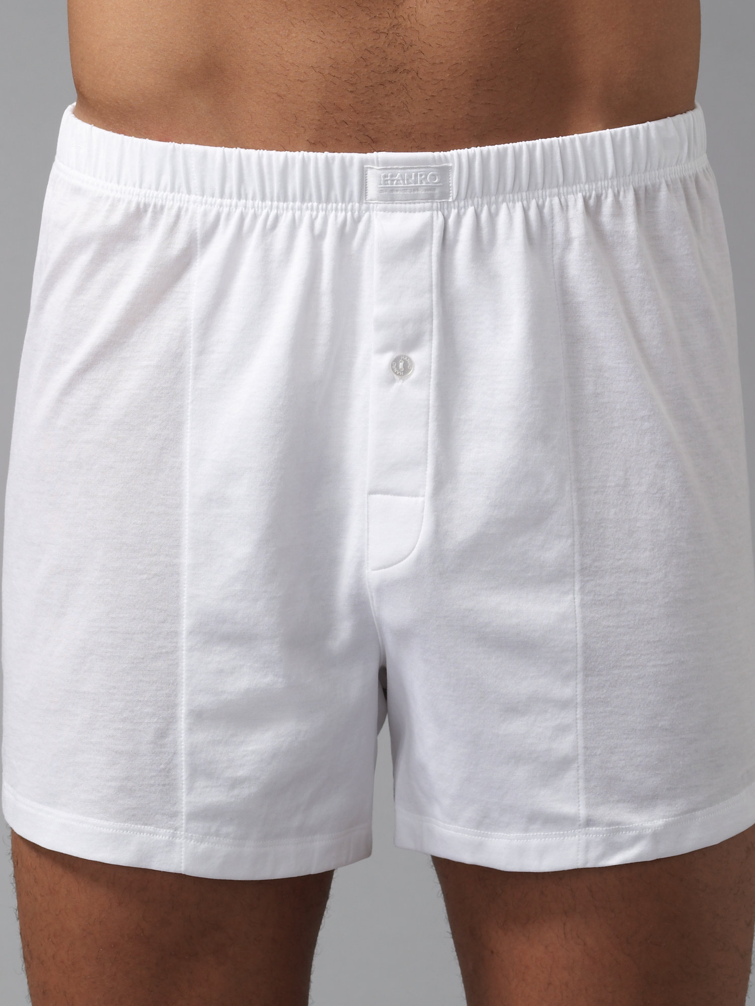 Hanro Cotton Jersey Boxers In White For Men Lyst 6321