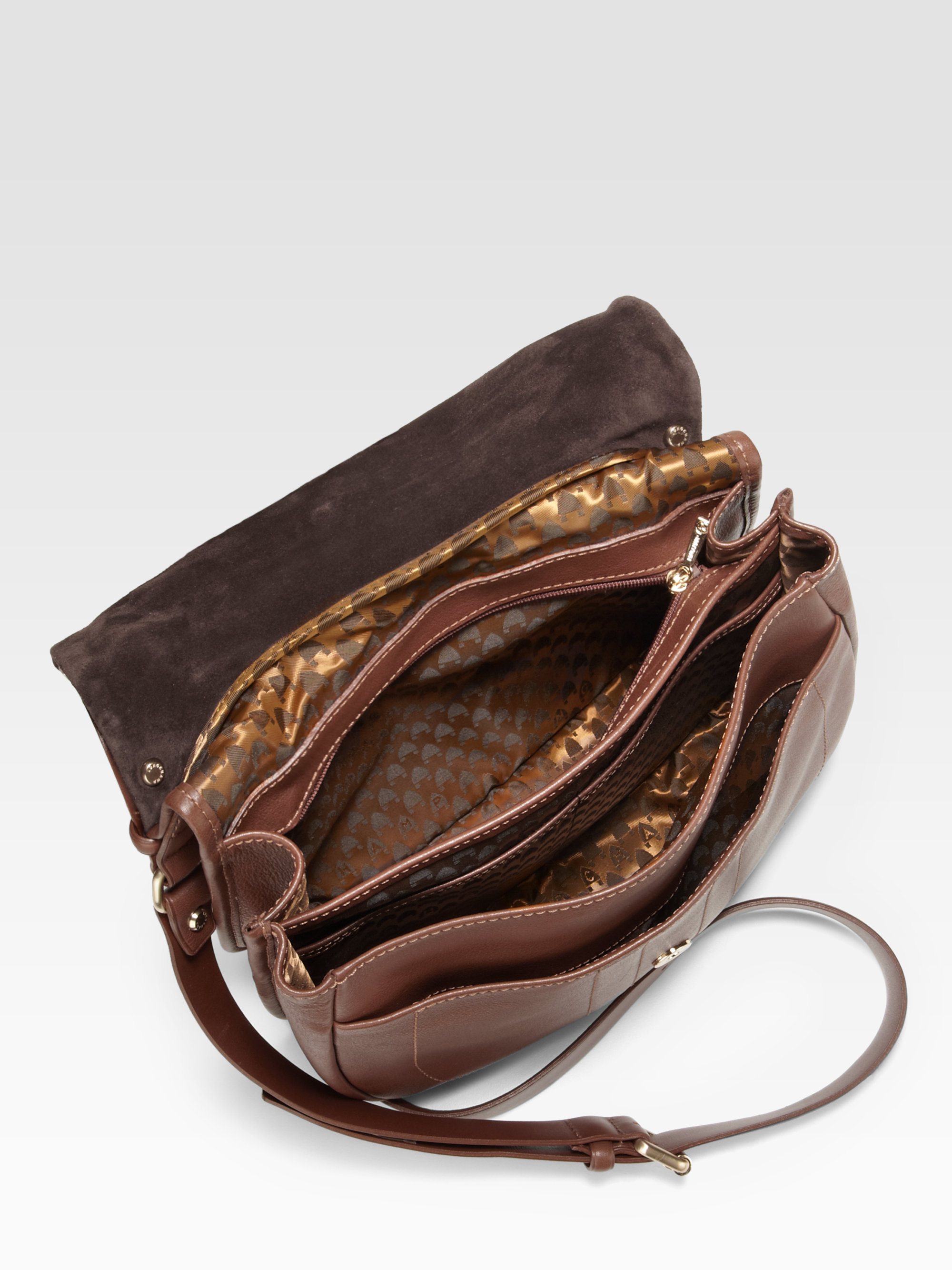 Lyst Longchamp Balzane Flap Crossbody Bag in Brown