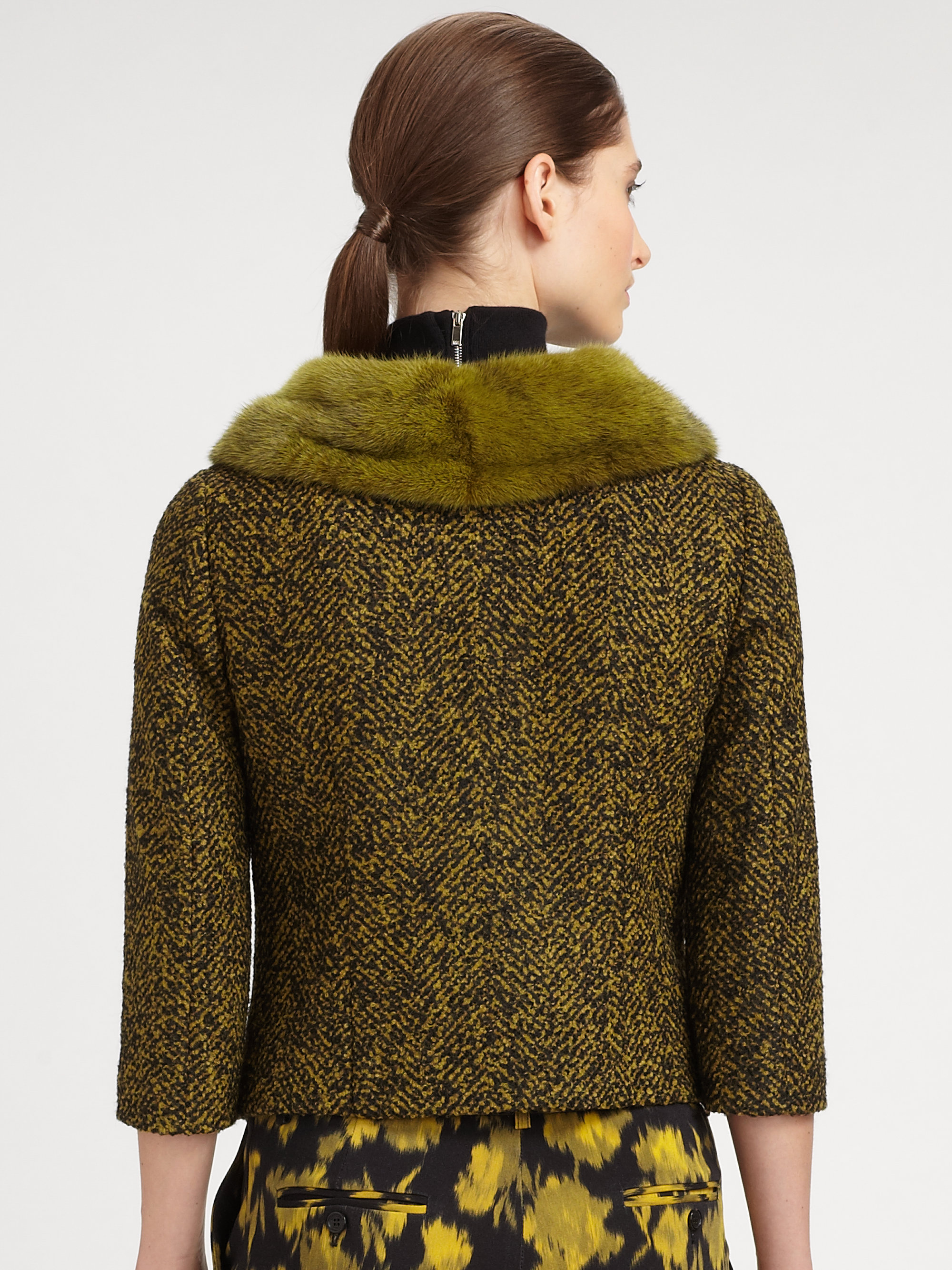 michael kors mink coat