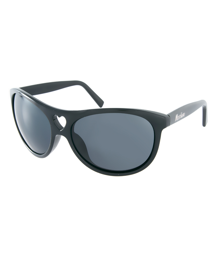 Lyst - Moschino Heart Sunglasses in Black