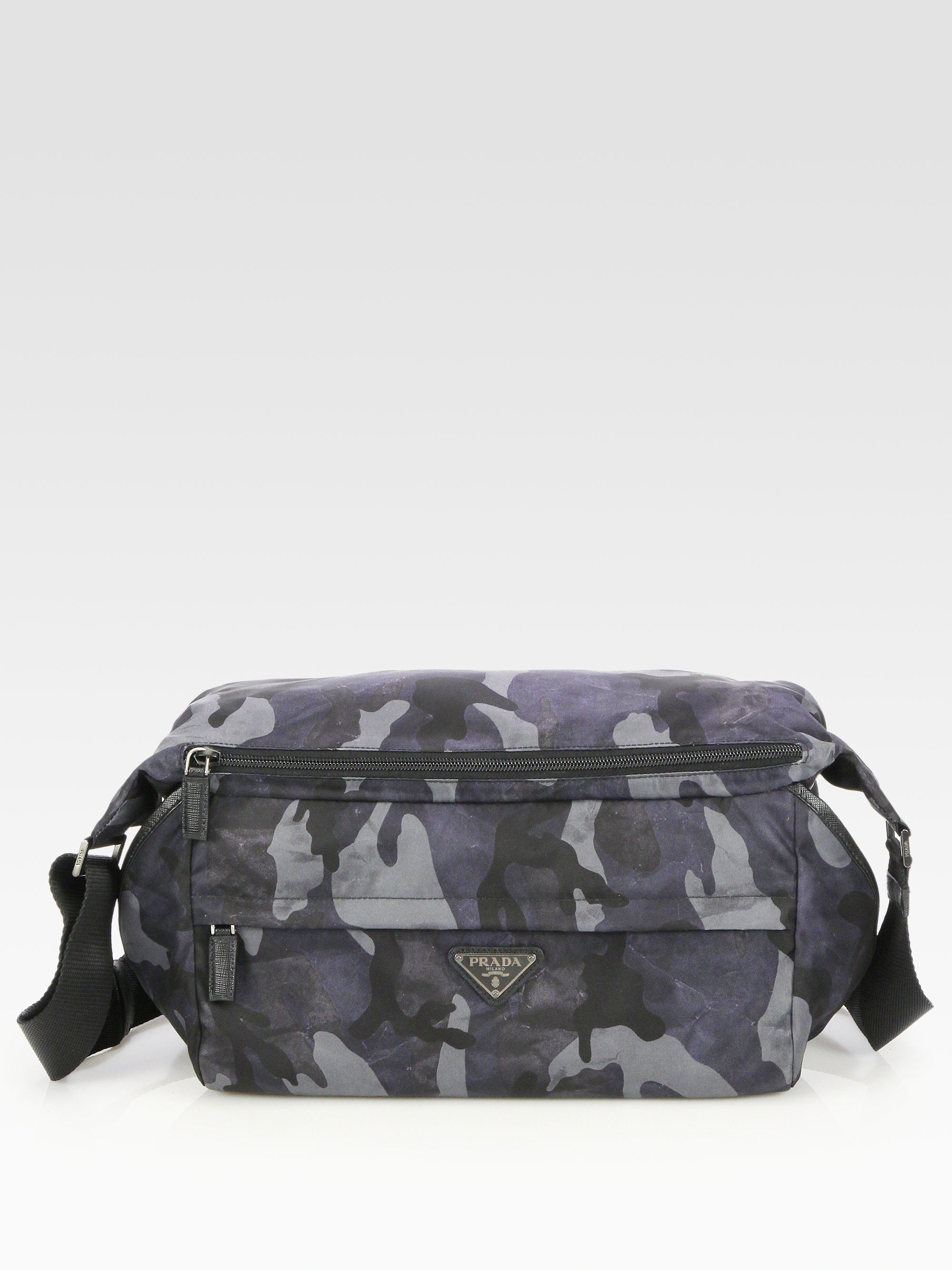 Prada Small Nylon Shoulder Bag in Blue for Men (blue camo) | Lyst  