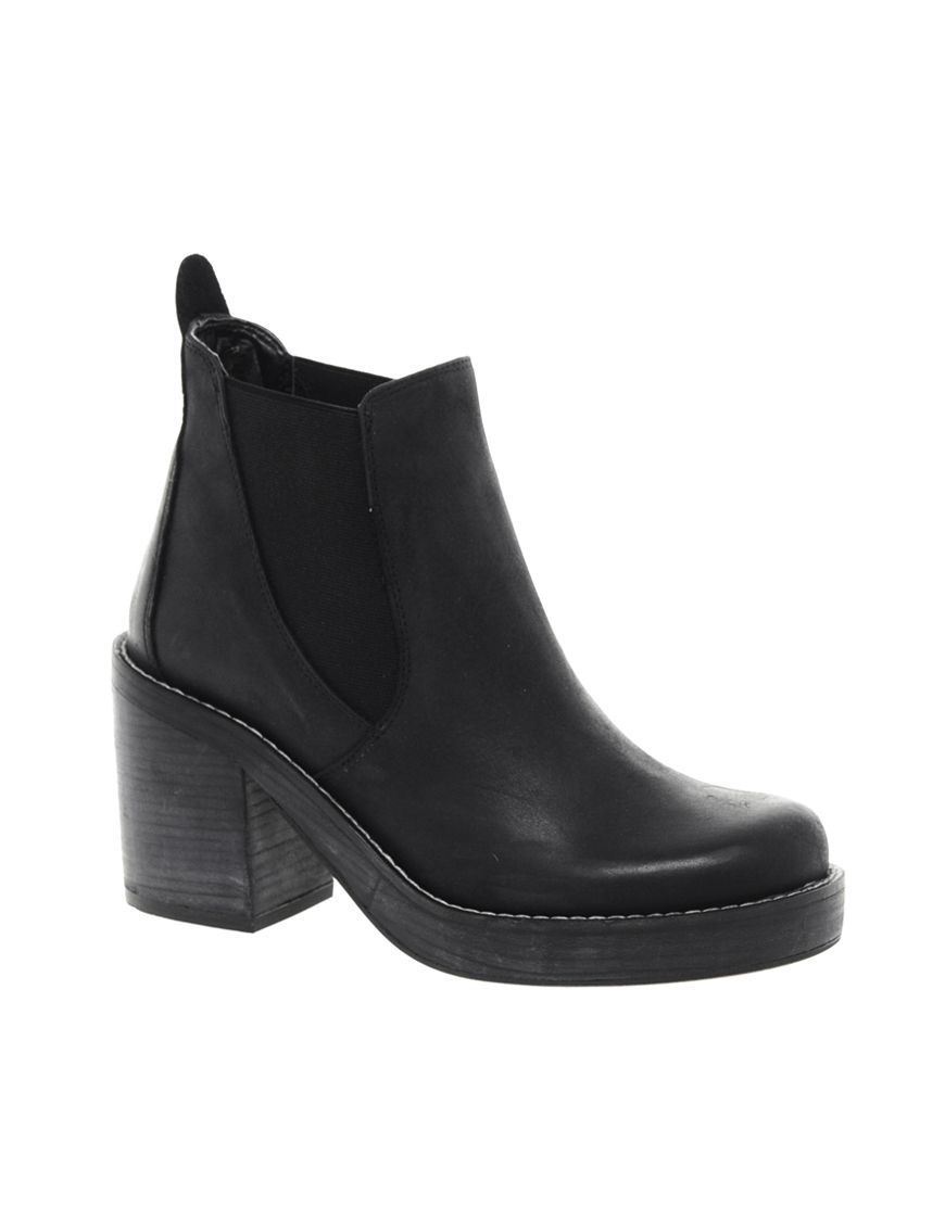 asos ankle boots leather