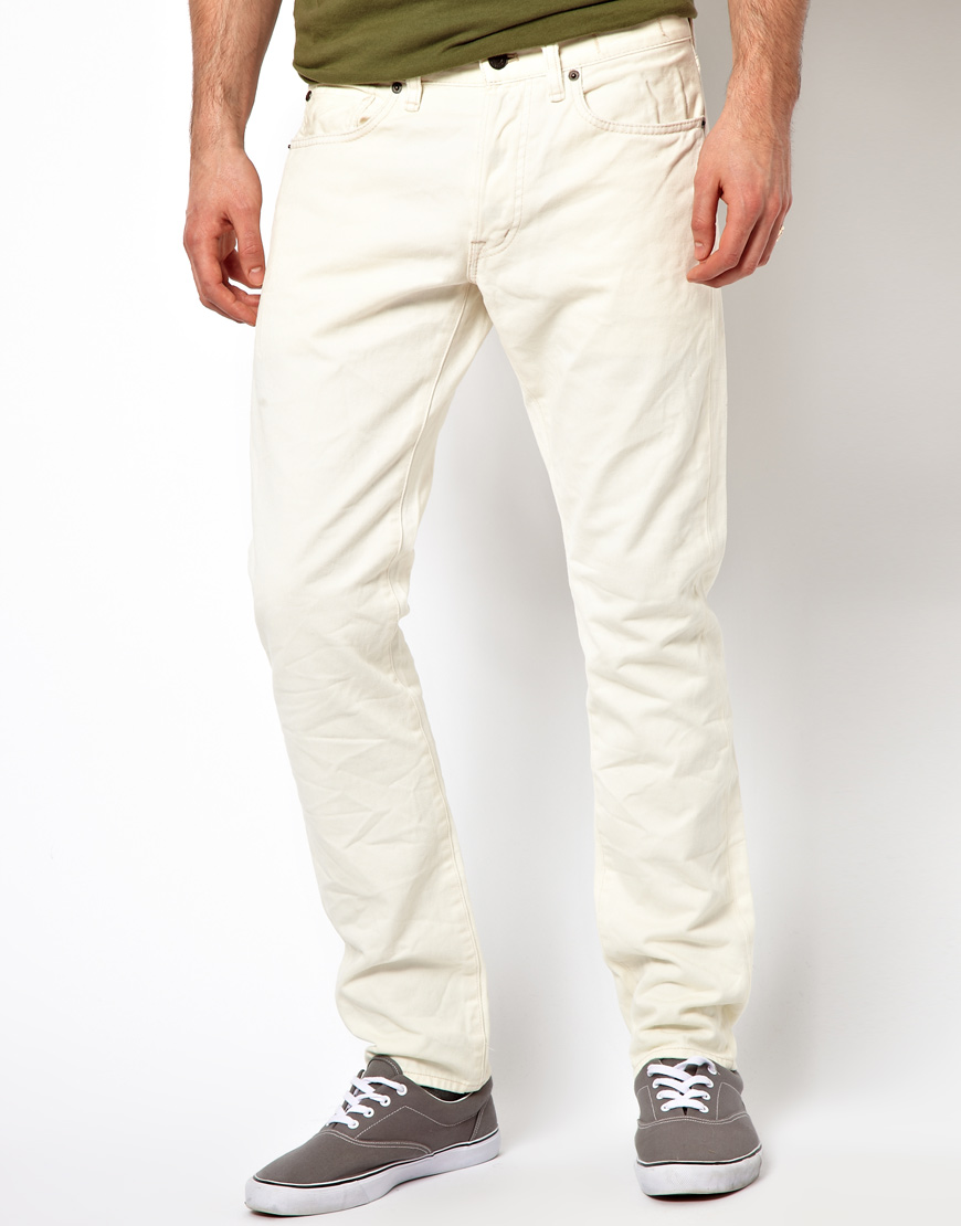 Lyst - Ralph Lauren Slim Jeans in Off White in White for Men