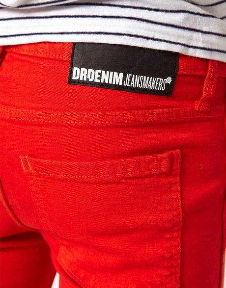 Dr. Denim Snap Skinny Jeans in Orange for Men | Lyst