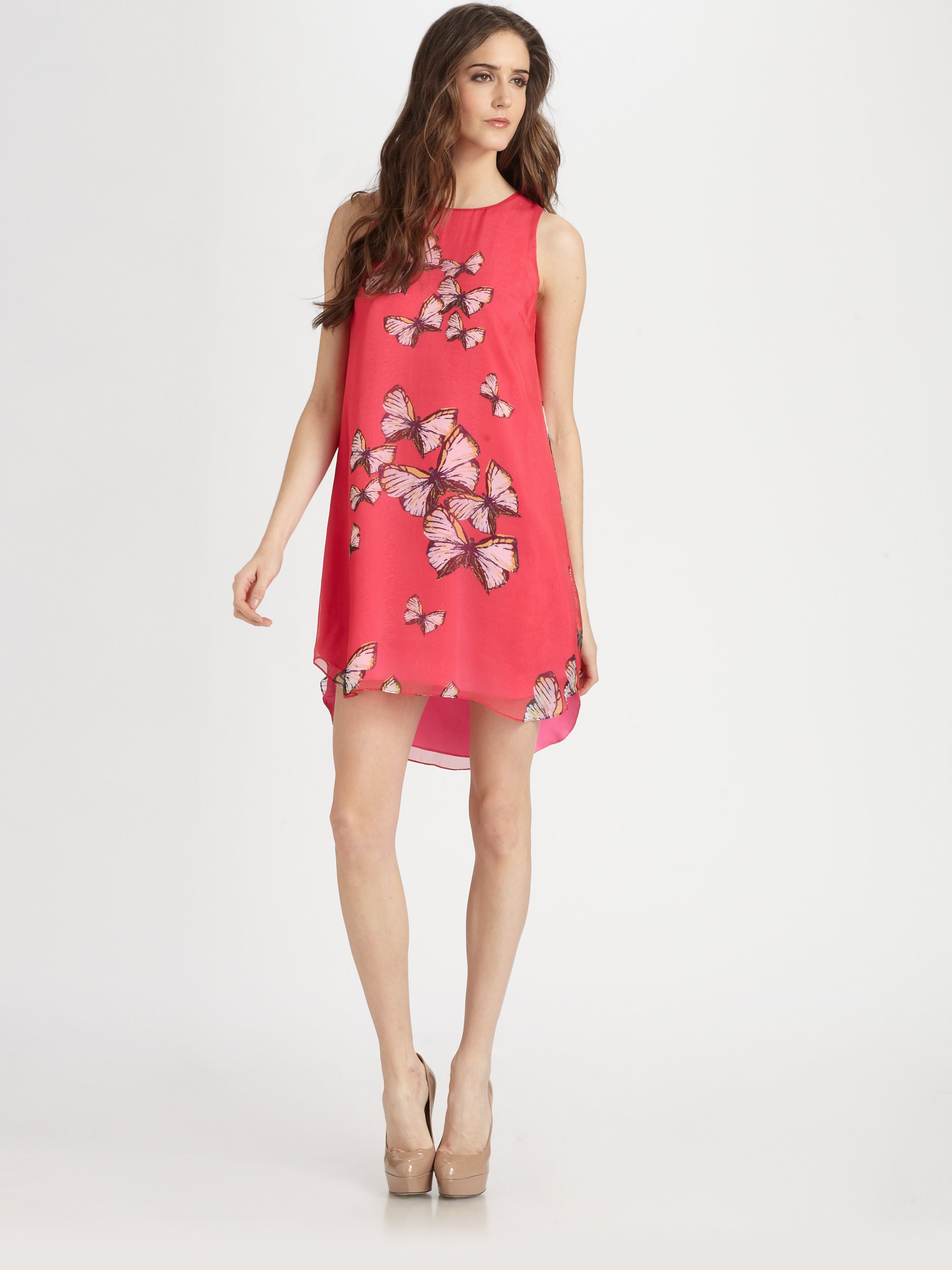 Erin Fetherston Erfly Dress Weddings Dresses Erin Fetherston Silk Erfly Dress In Pink Lyst
