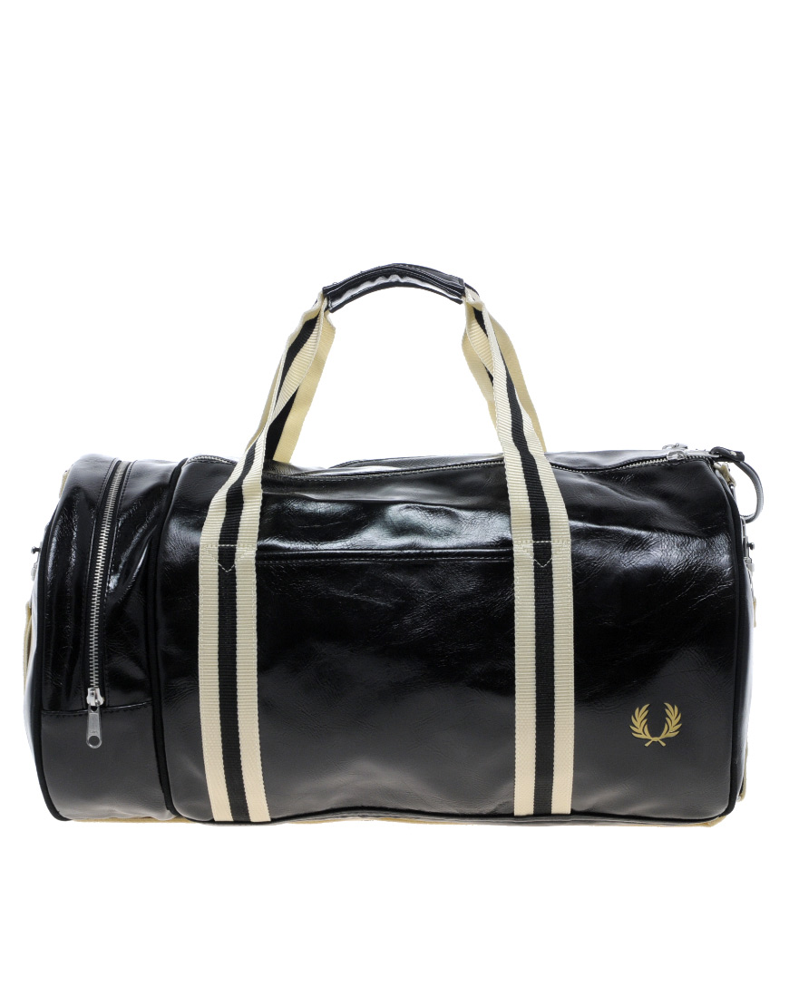 Lyst - Fred Perry Classic Barrel Bag in Black for Men