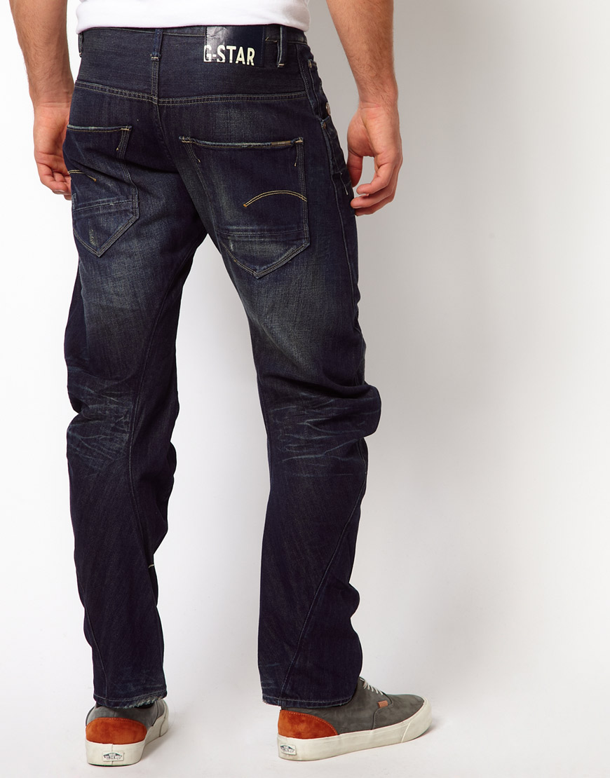 Lyst - G-Star Raw G Star Arc Tapered Fit Jeans In Dark Aged Wash in ...