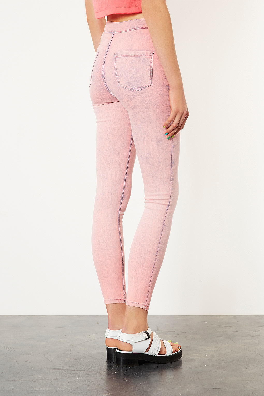 Lyst Pink Acid Joni Jeans in Pink