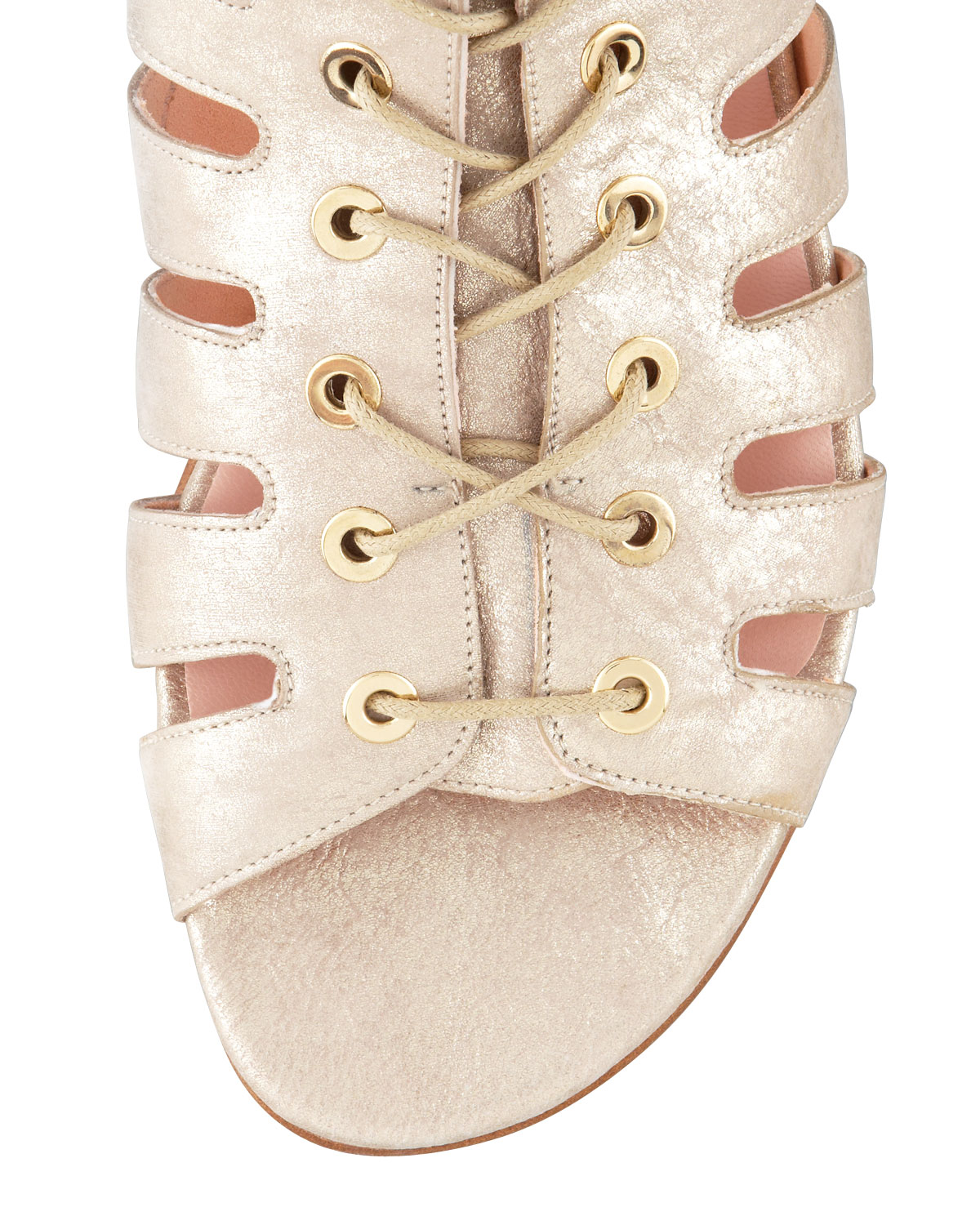 stuart weitzman gold gladiator sandals