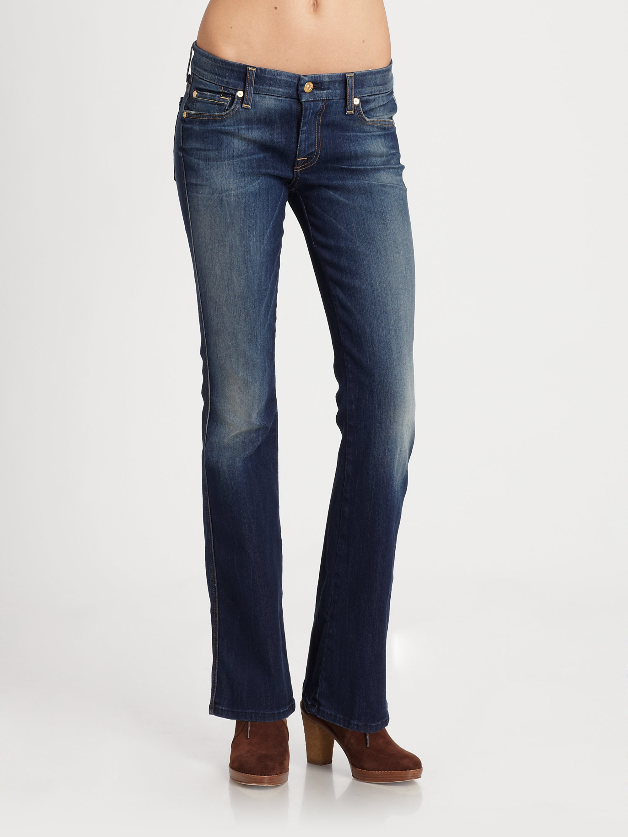 7 For All Mankind Lexie A Pocket Jeans in Blue (grey) | Lyst