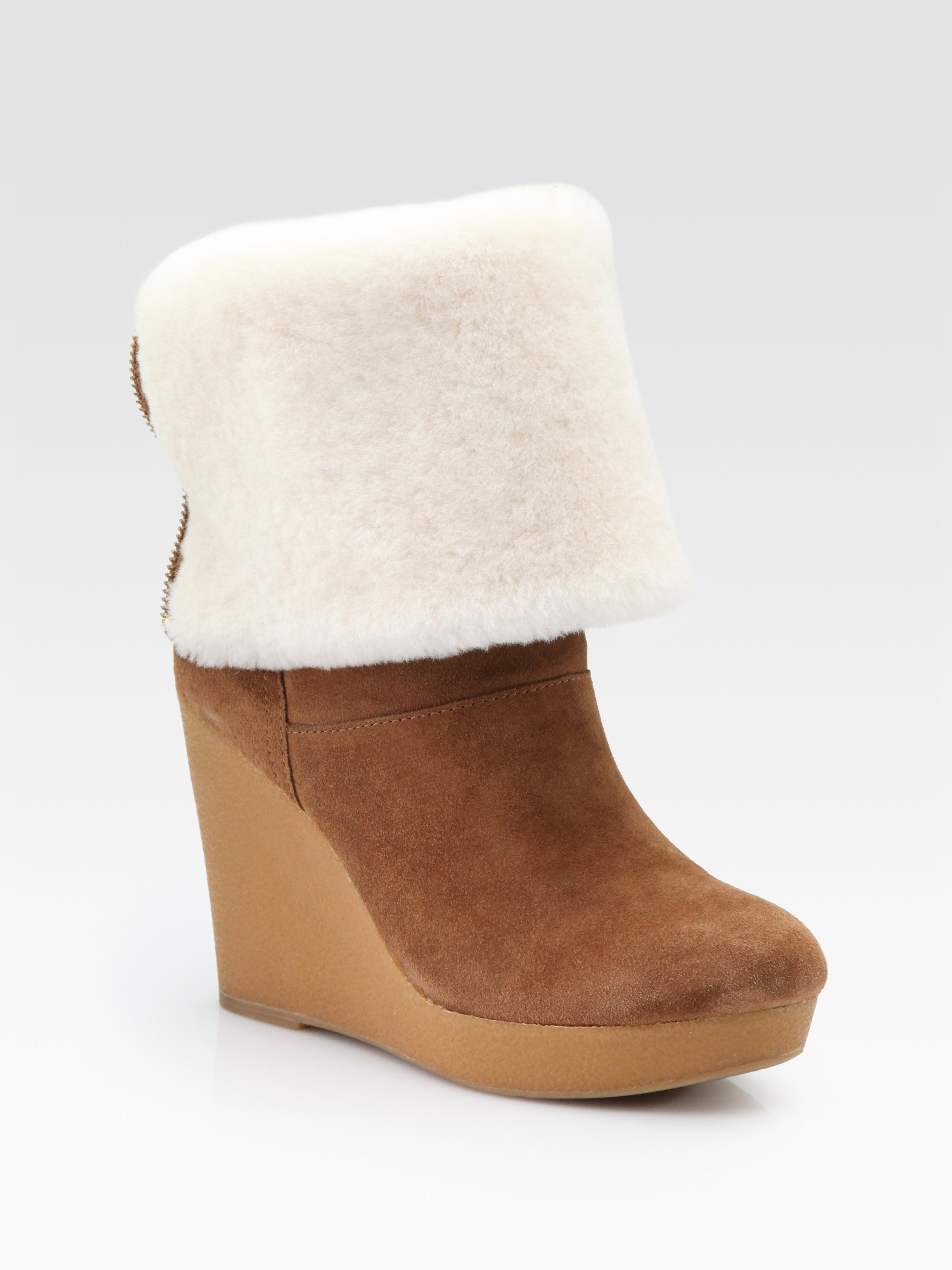 michael kors wedge boots