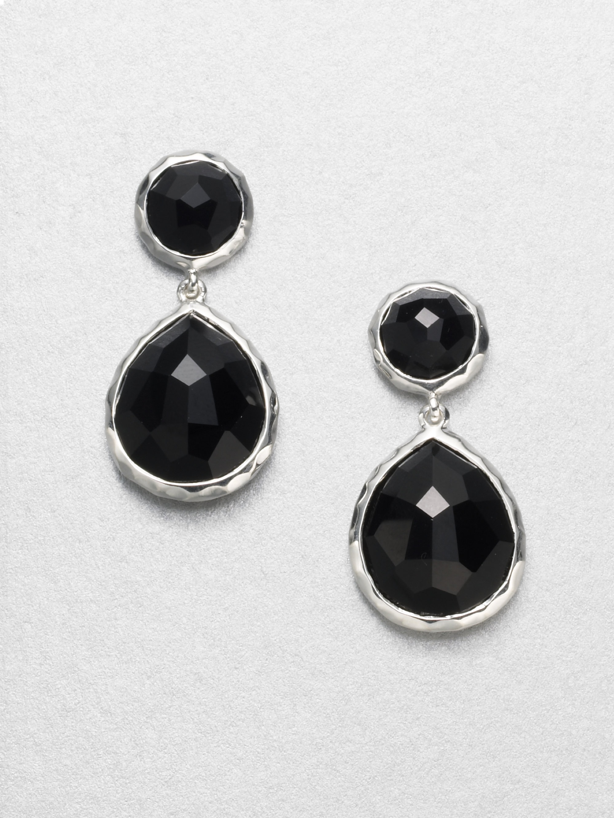 Lyst Ippolita Black Onyx Sterling Silver Snowman Drop Earrings In Gallery