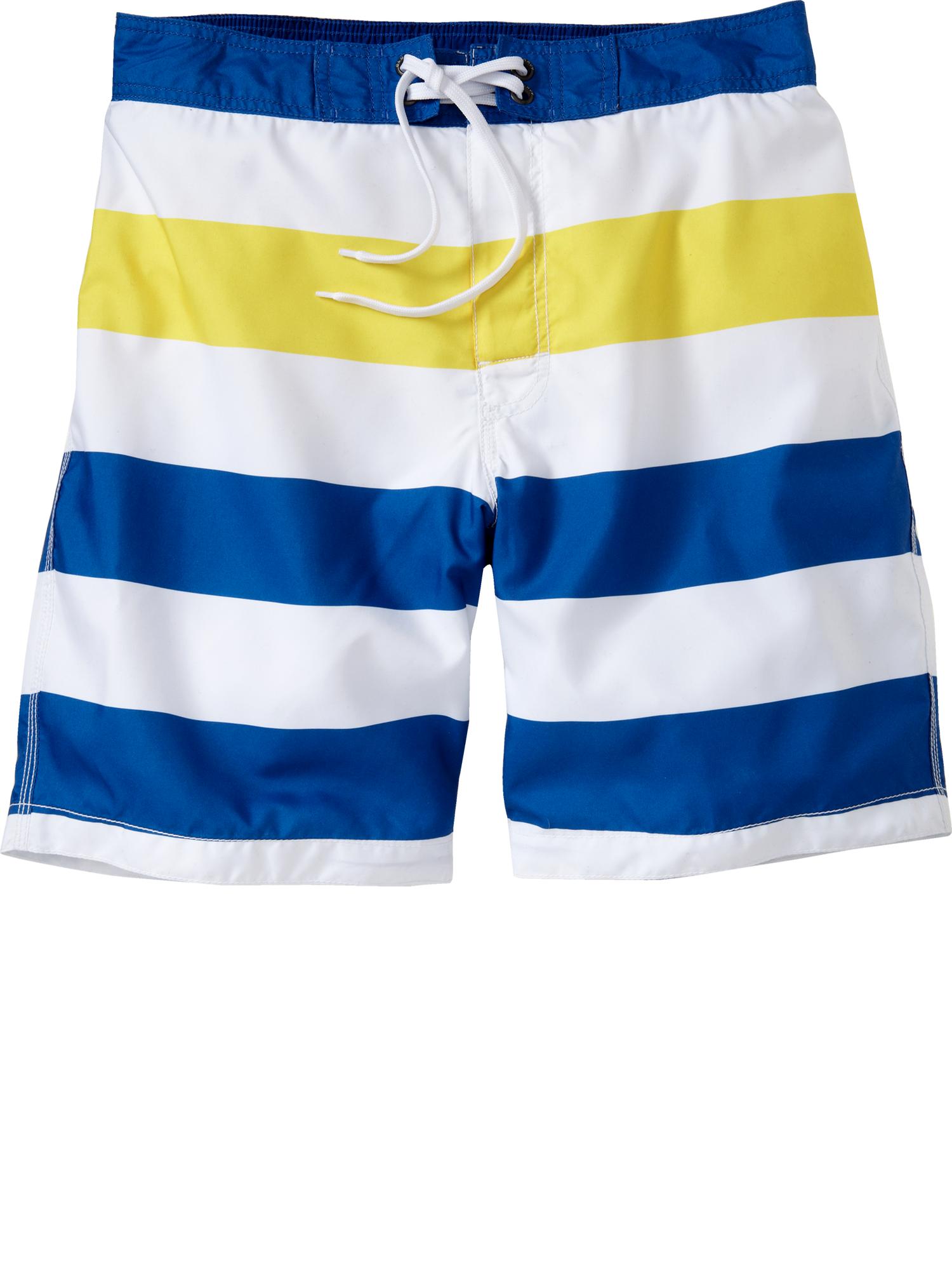 Old Navy Striped Hybrid-waist Board Shorts in Multicolor for Men (blue ...