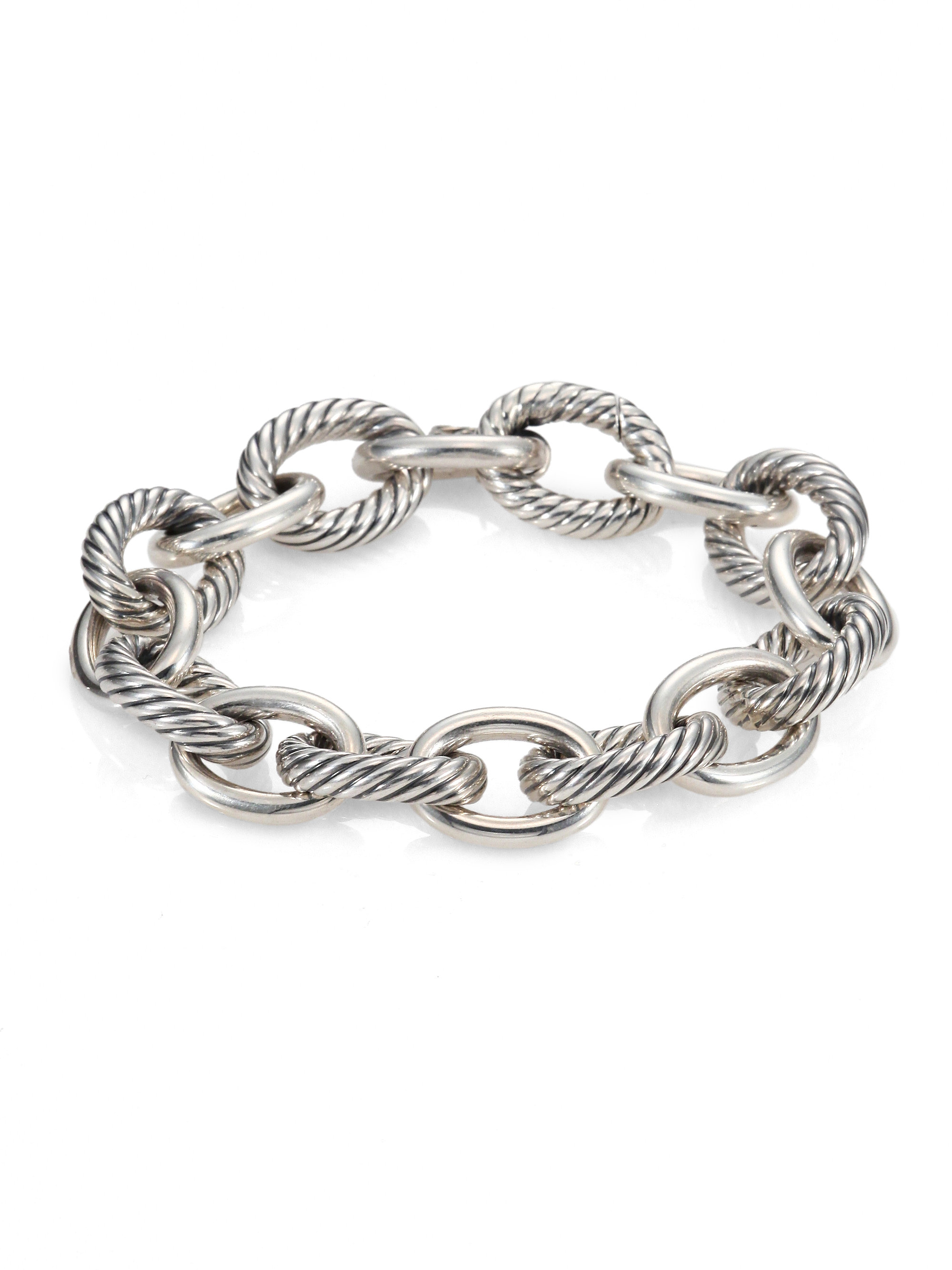 David Yurman Sterling Silver Xlarge Chain Link Bracelet in Silver for ...