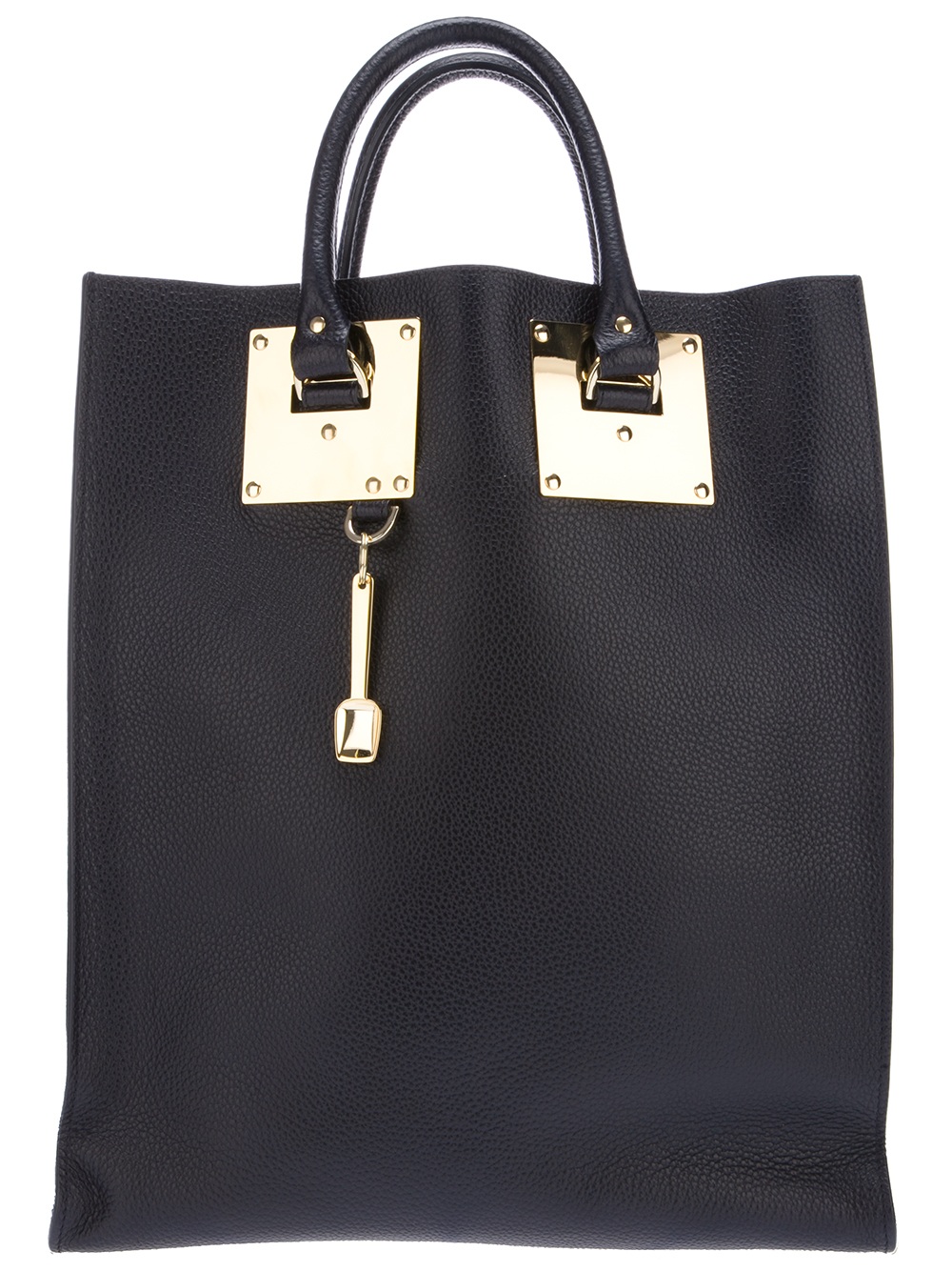 Sophie Hulme Structured Tote Bag in Black | Lyst