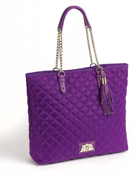 Juicy Couture Quilted Tote Bag in Purple (cassis) | Lyst