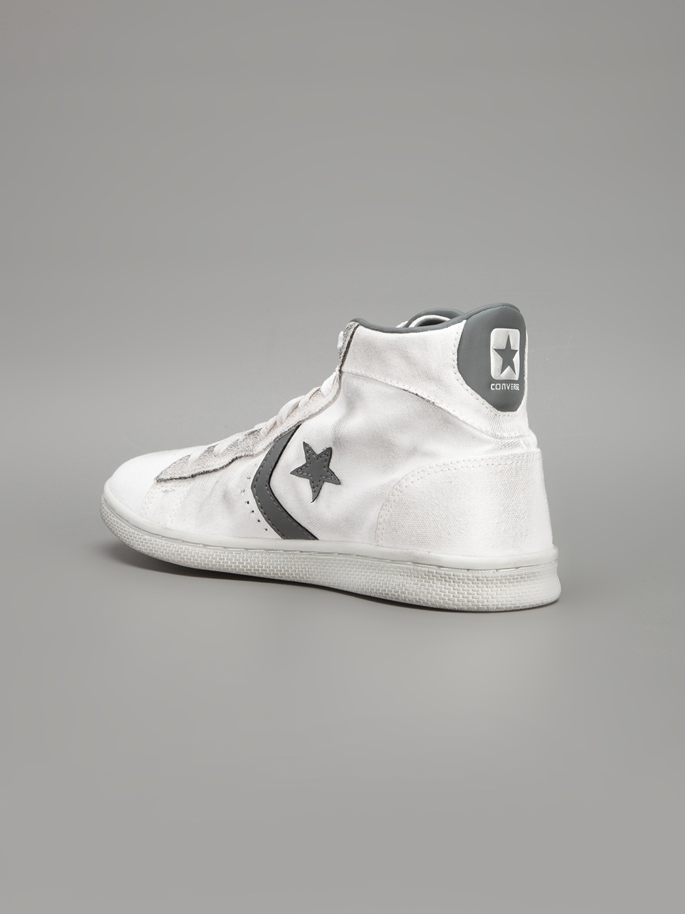 Converse Pro Leather Lp Mid Sneaker in White | Lyst