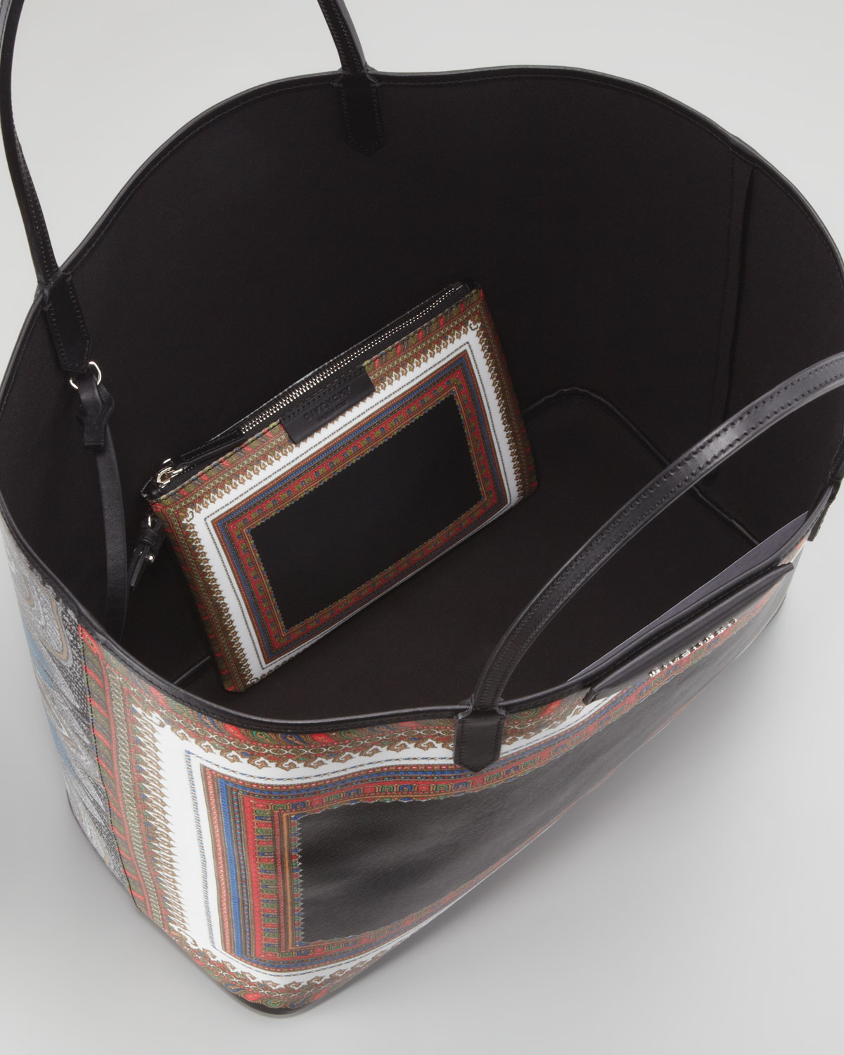 Lyst - Givenchy Antigona Large Scarfprint Shopper Tote Bag in Black