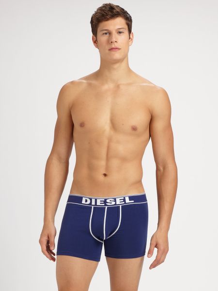 Diesel Solid Boxer Briefs in Blue for Men (navy) | Lyst