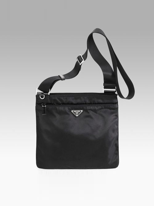 Prada Nylon Messenger Bag in Black Lyst
