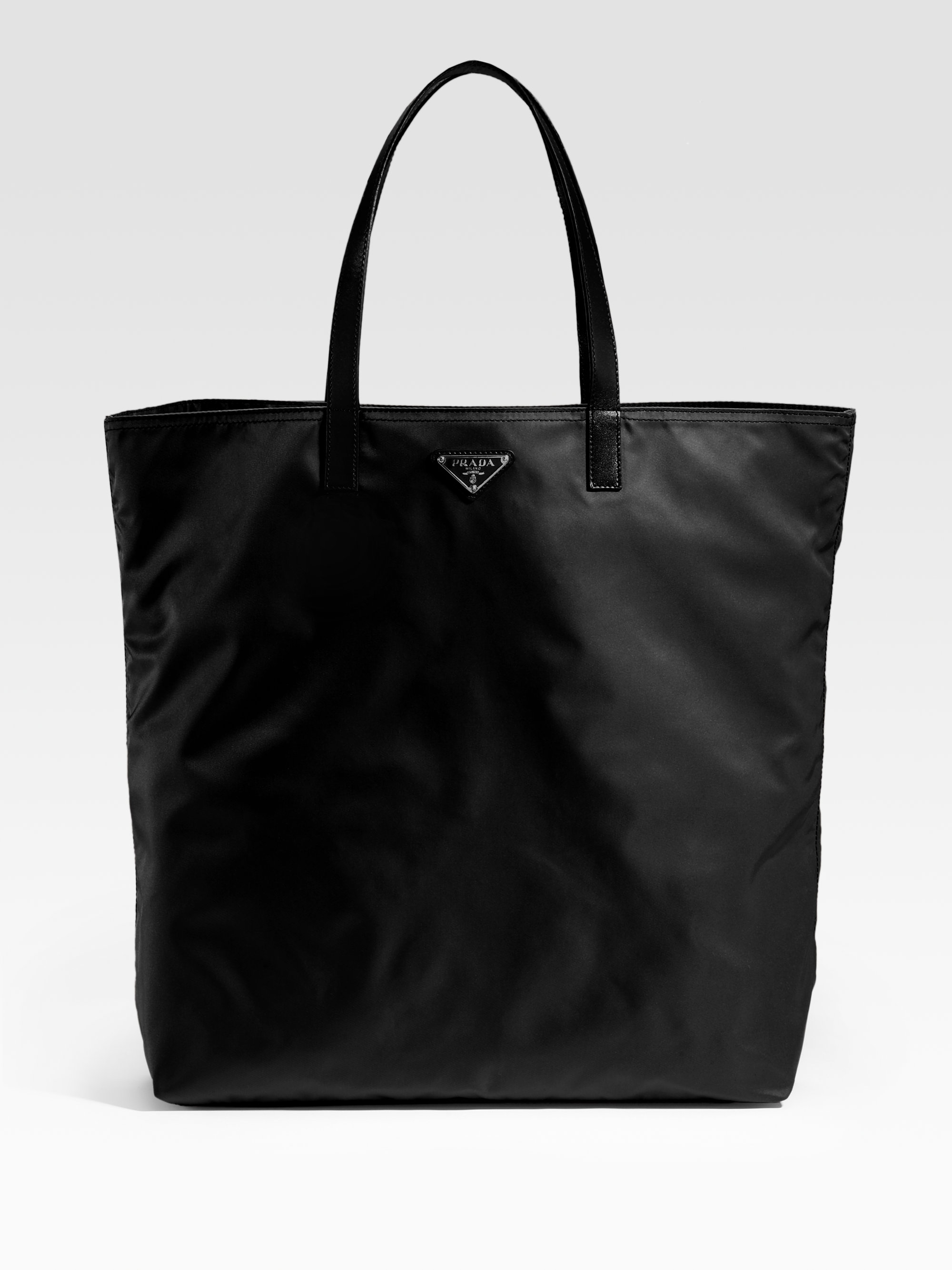 Prada Vela Nylon Tote Bag in Black - Lyst