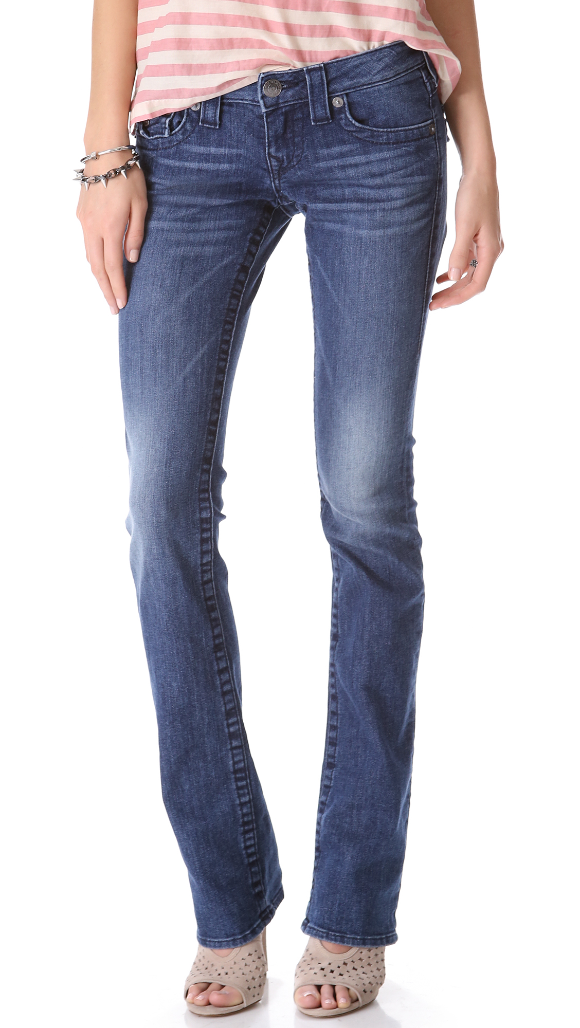 Lyst - True religion Billy Straight Leg Jeans in Blue