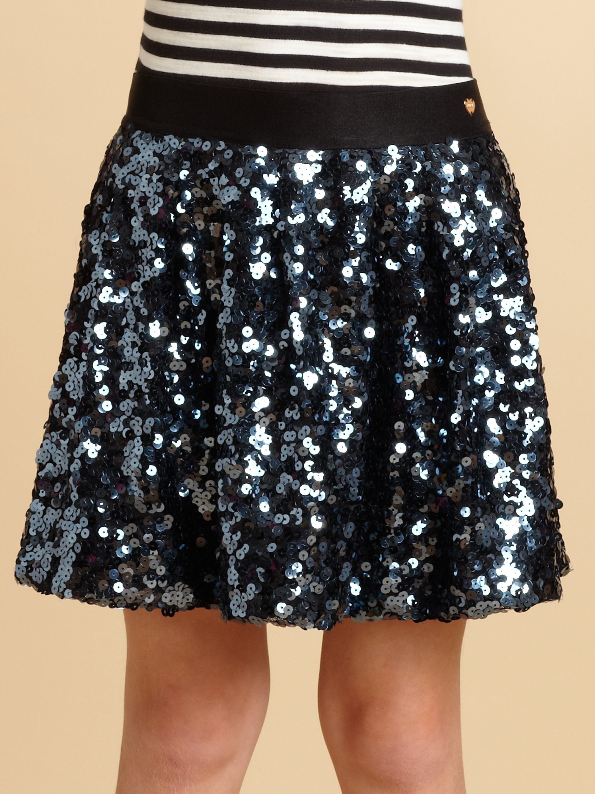 Juicy couture Girls Sequined Skirt in Black | Lyst