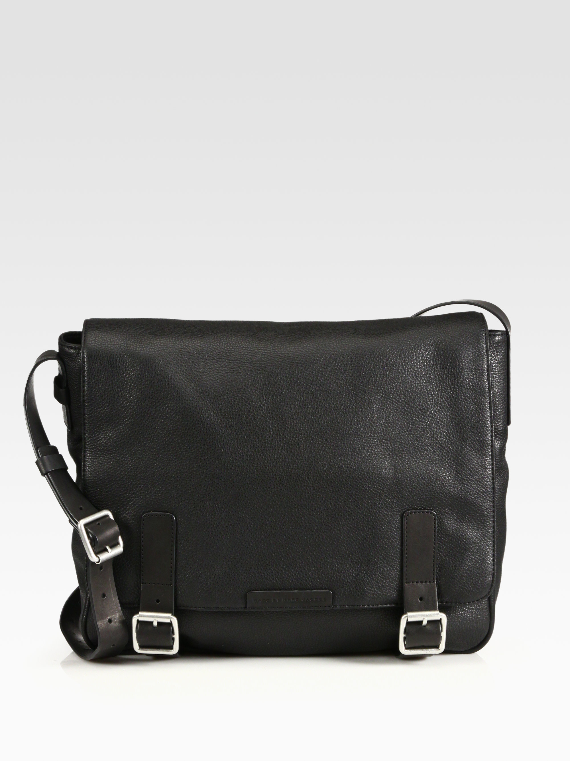 Lyst Marc By Jacobs Simple Leather Messenger Bag In Black For Men Gallery