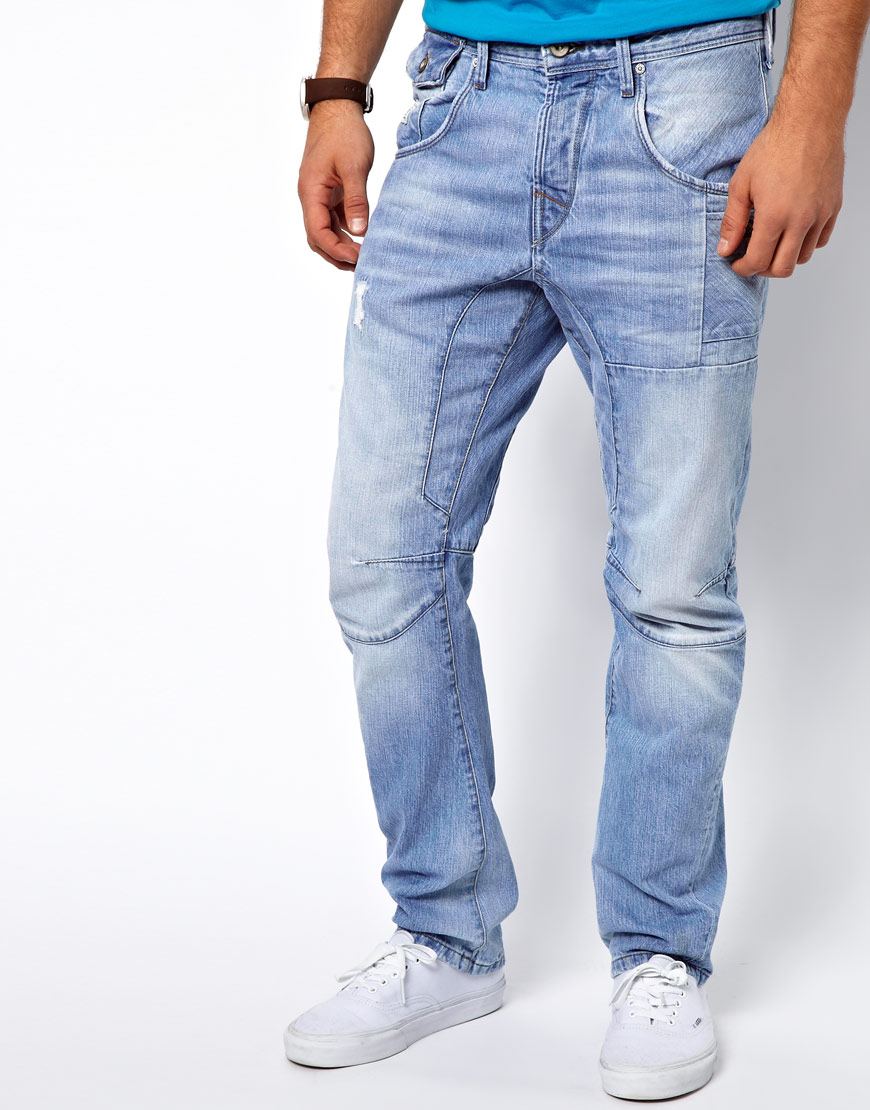 Lyst - Asos Jack Jones Stan Osaka Jeans in Anti Fit in Blue for Men
