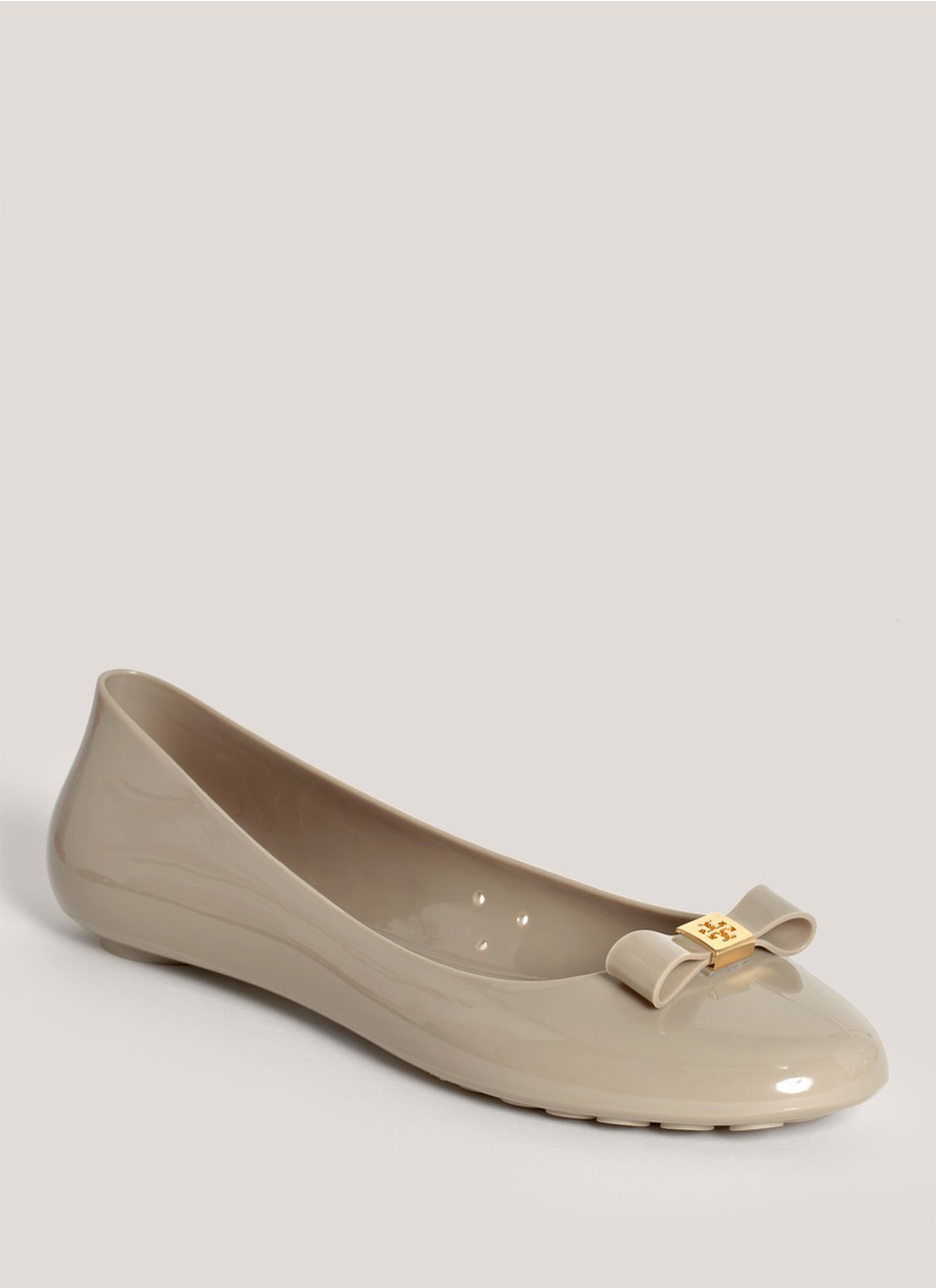 tory burch grey flats