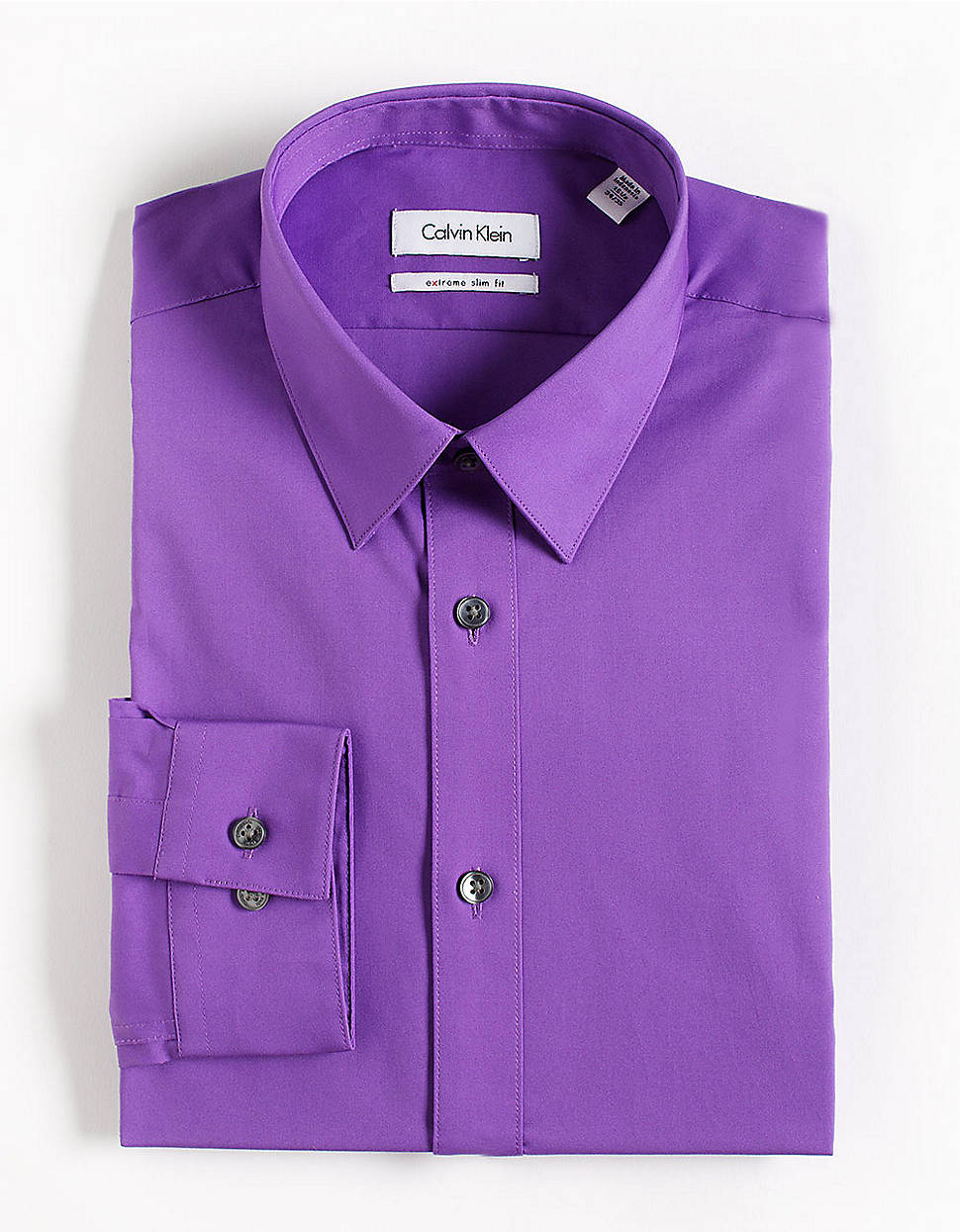 Calvin Klein Slimfit Dress Shirt in Purple for Men | Lyst